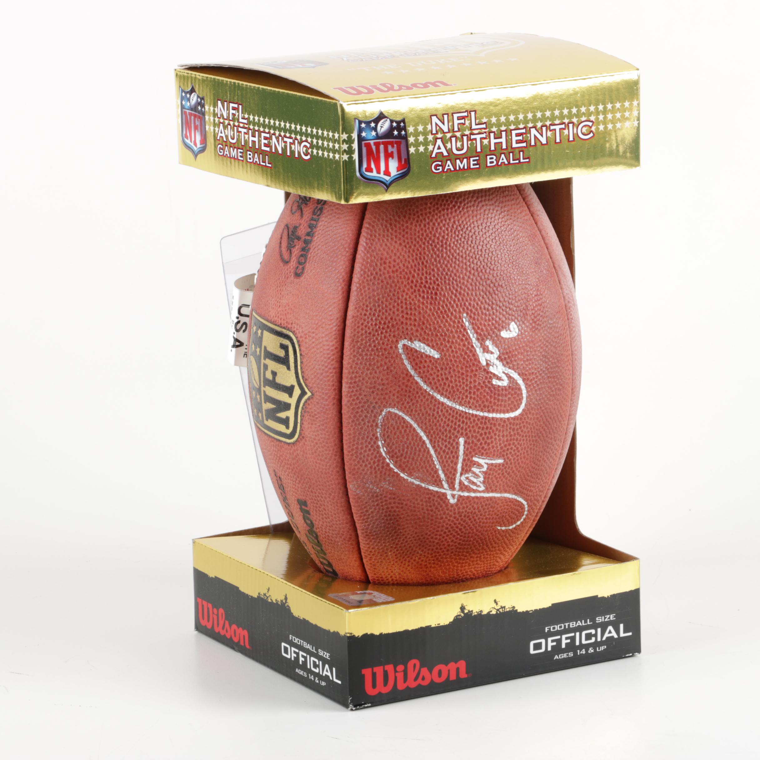 Jay Cutler Signed Football