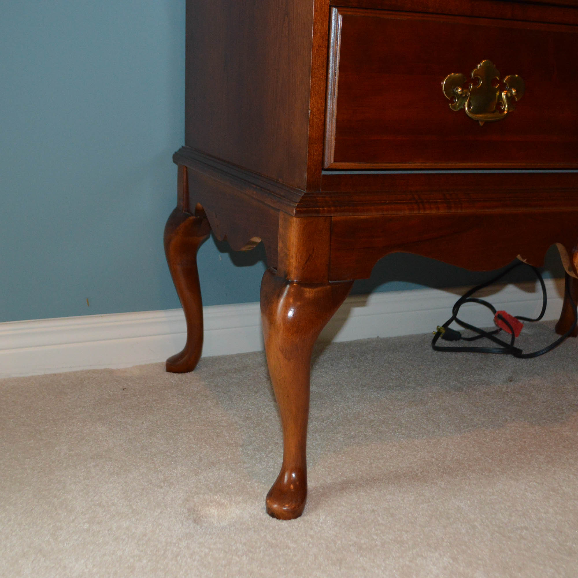 Queen Anne Style Entertainment Armoire