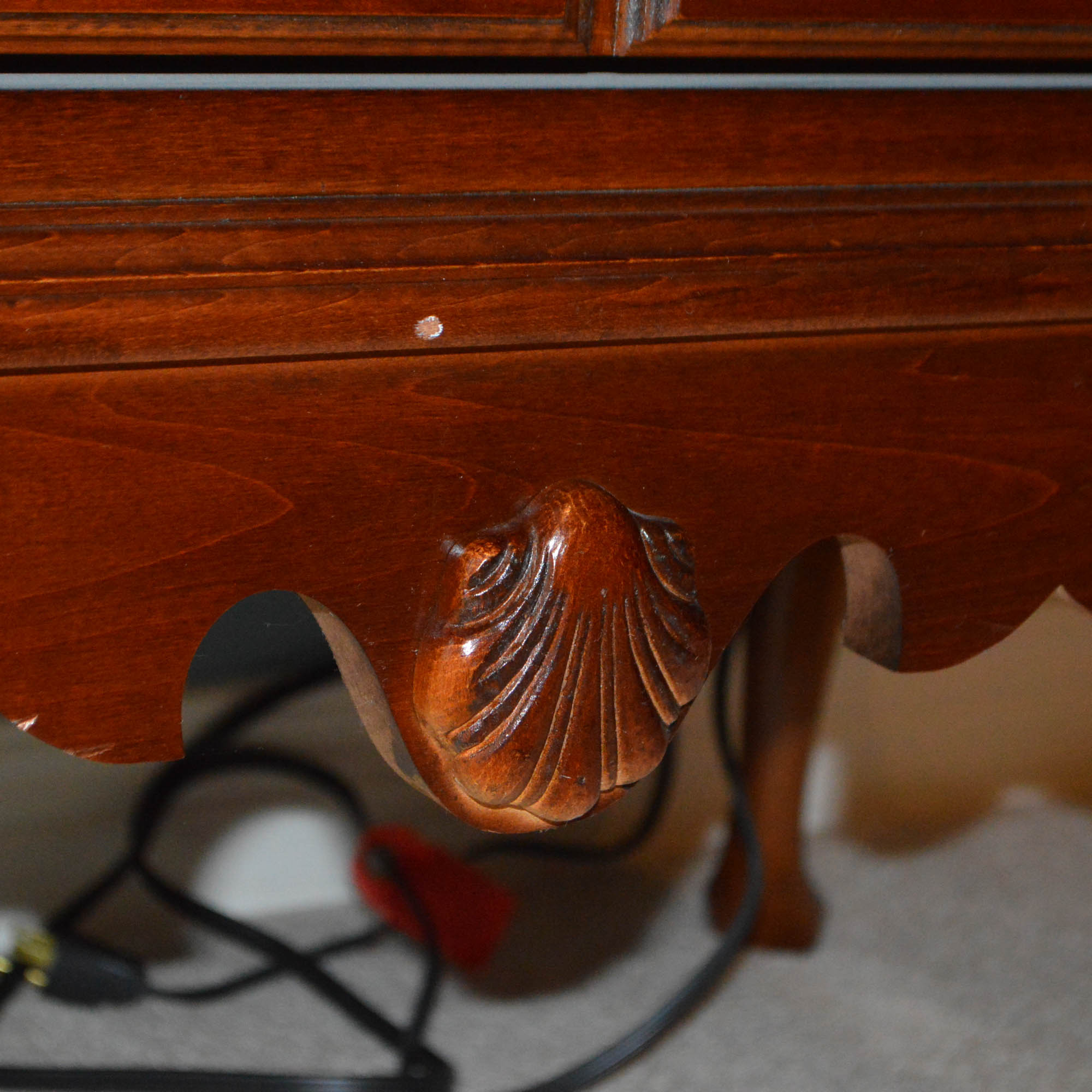 Queen Anne Style Entertainment Armoire