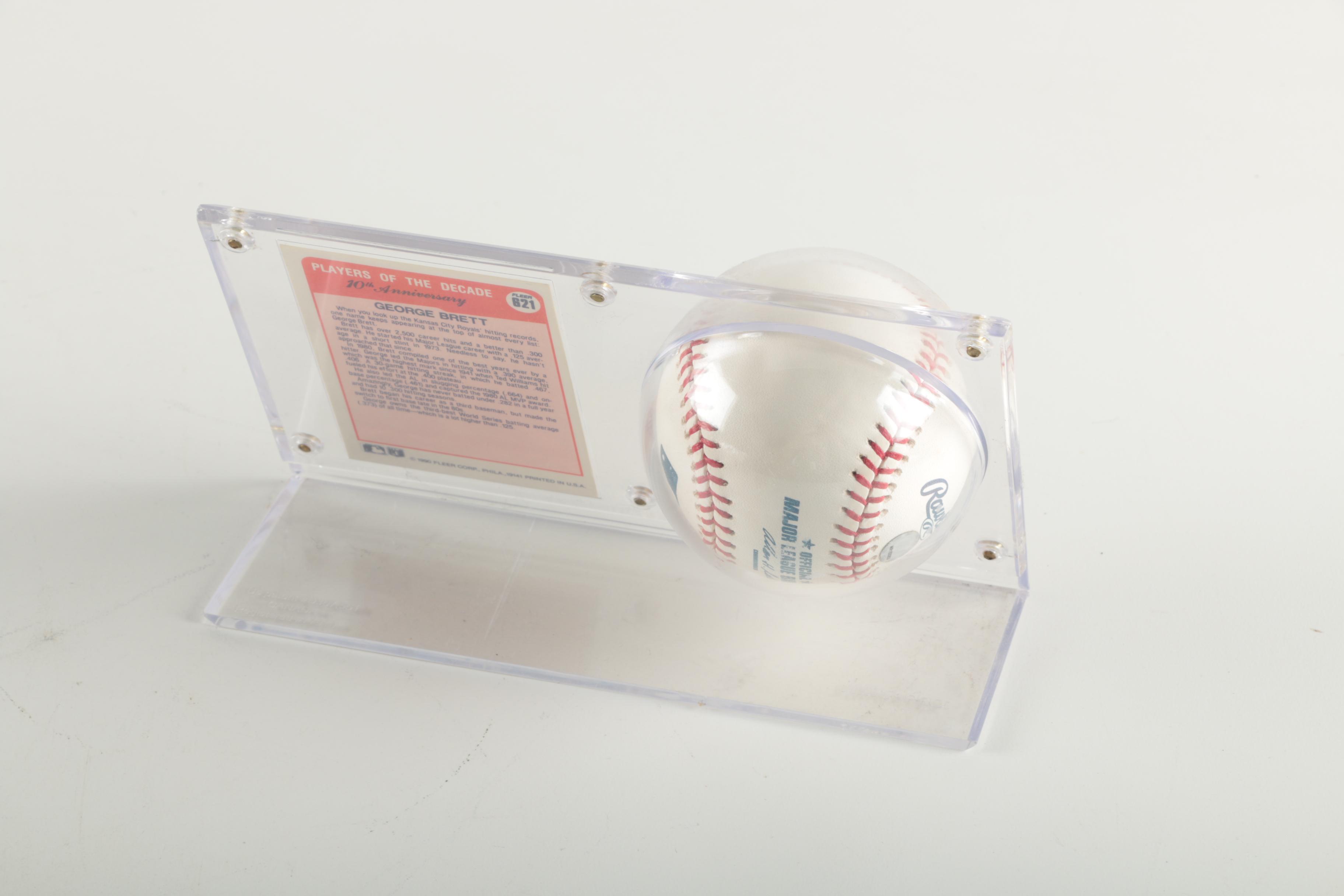 George Brett Signed Baseball