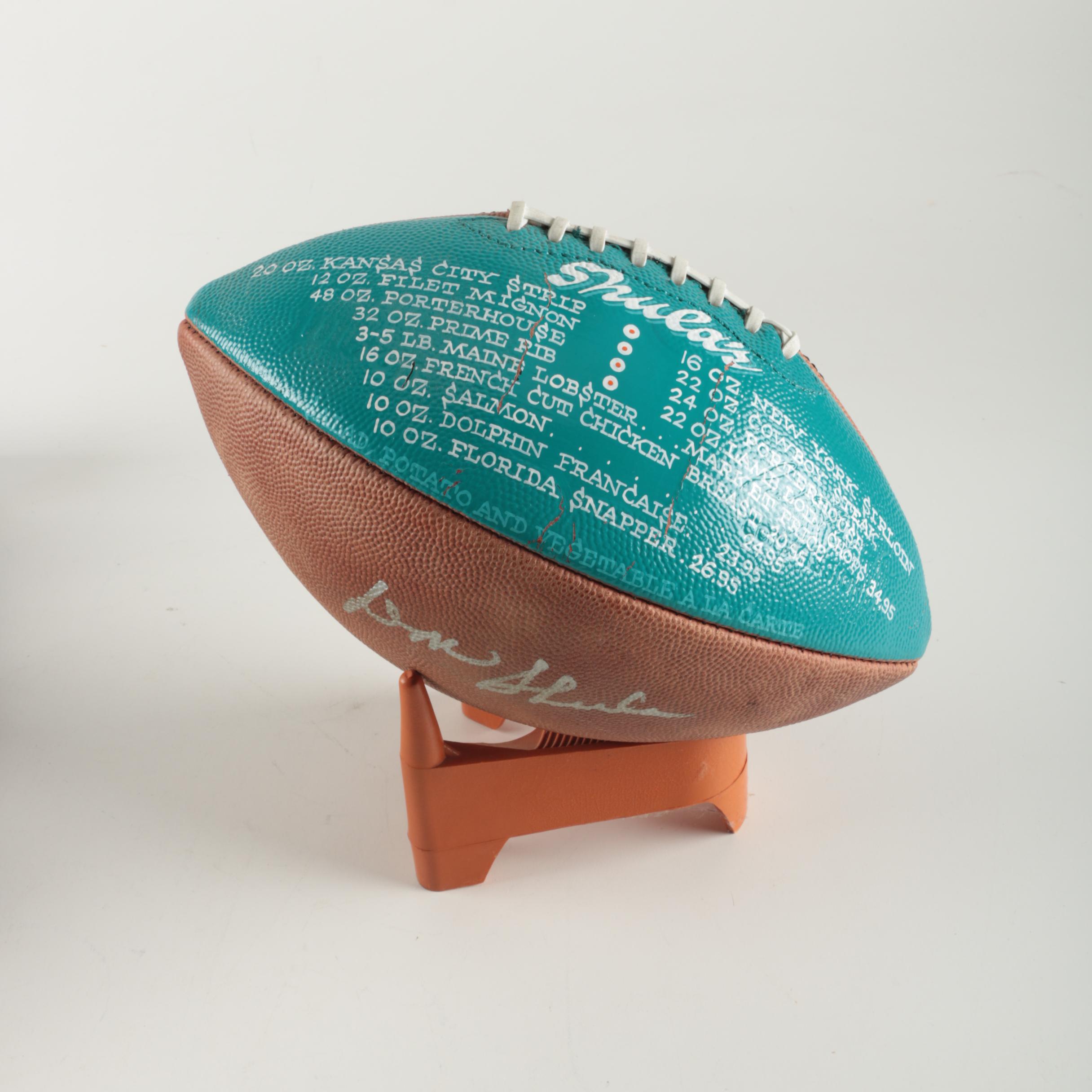 Shula's Restaurant Miami Dolphins Themed Pigskin Football