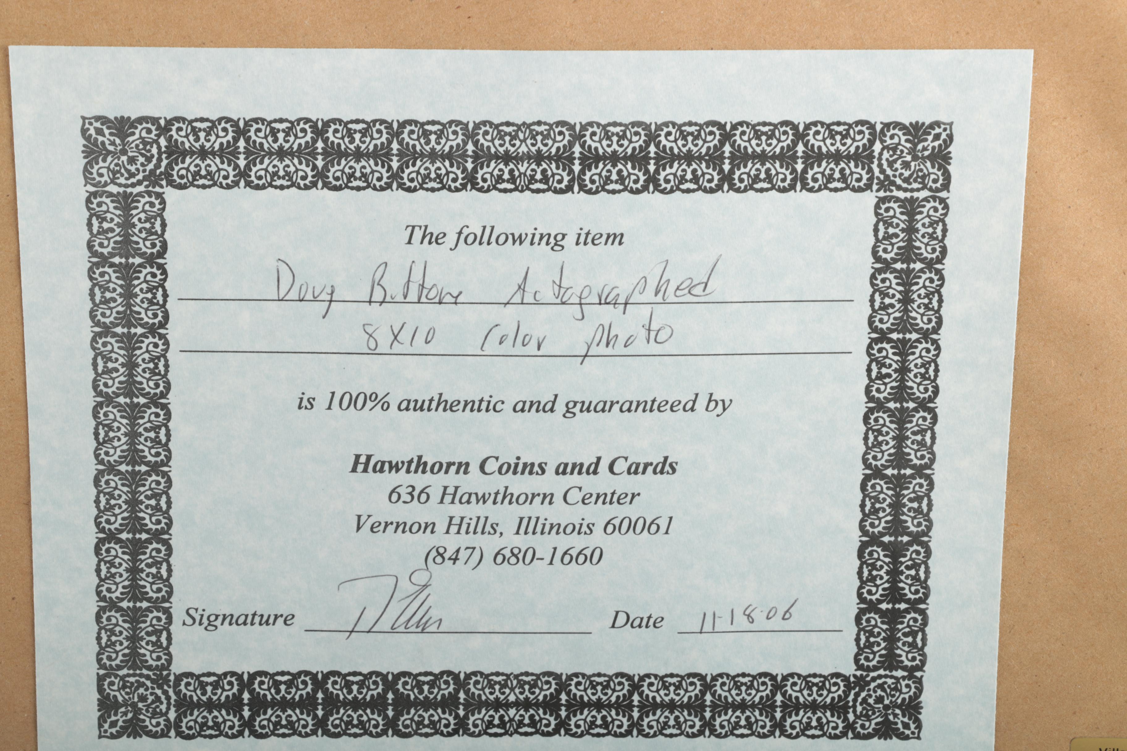 Doug Buffone signed Photograph