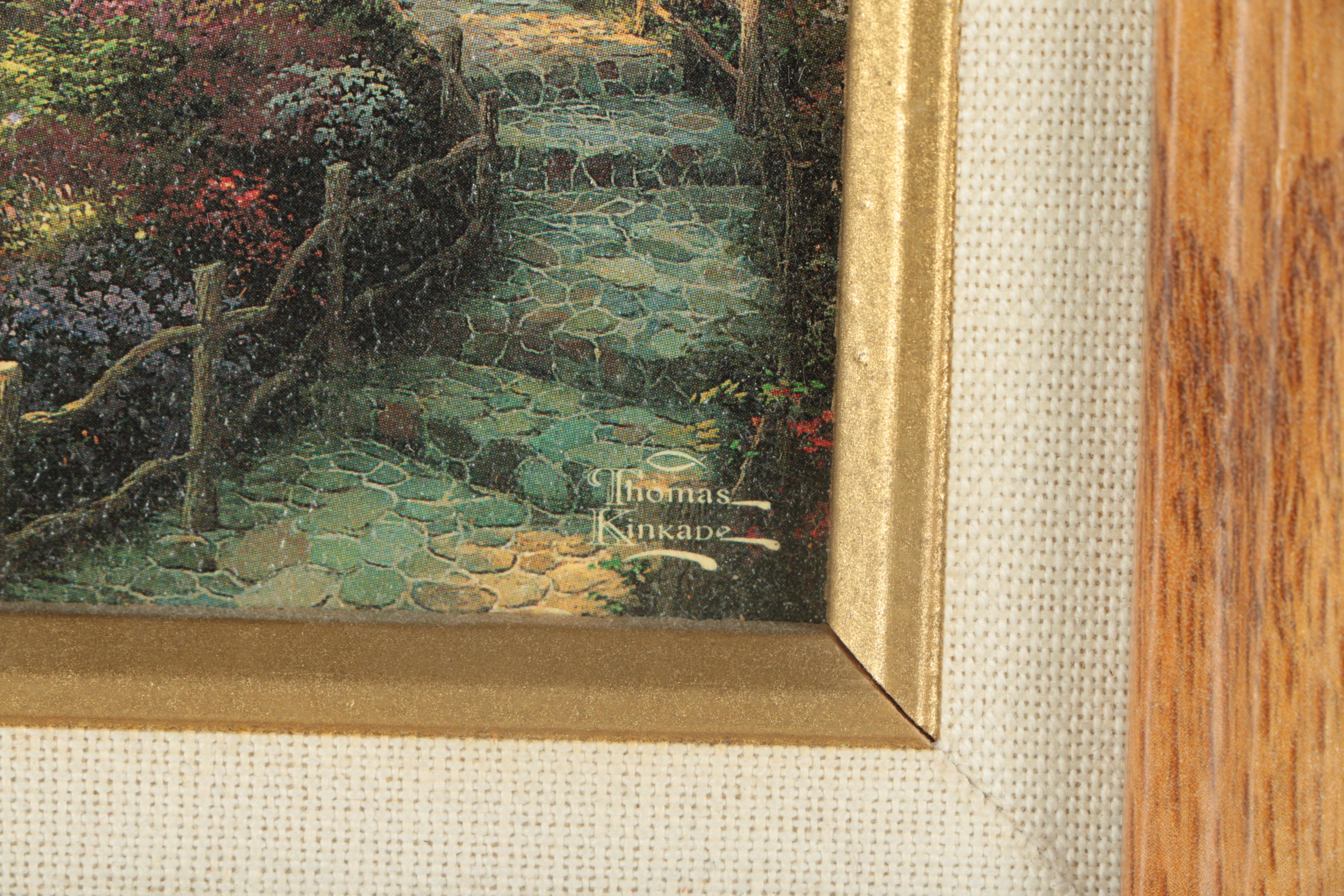 Offset Lithograph on Panel After Thomas Kinkade "The Light of Peace"