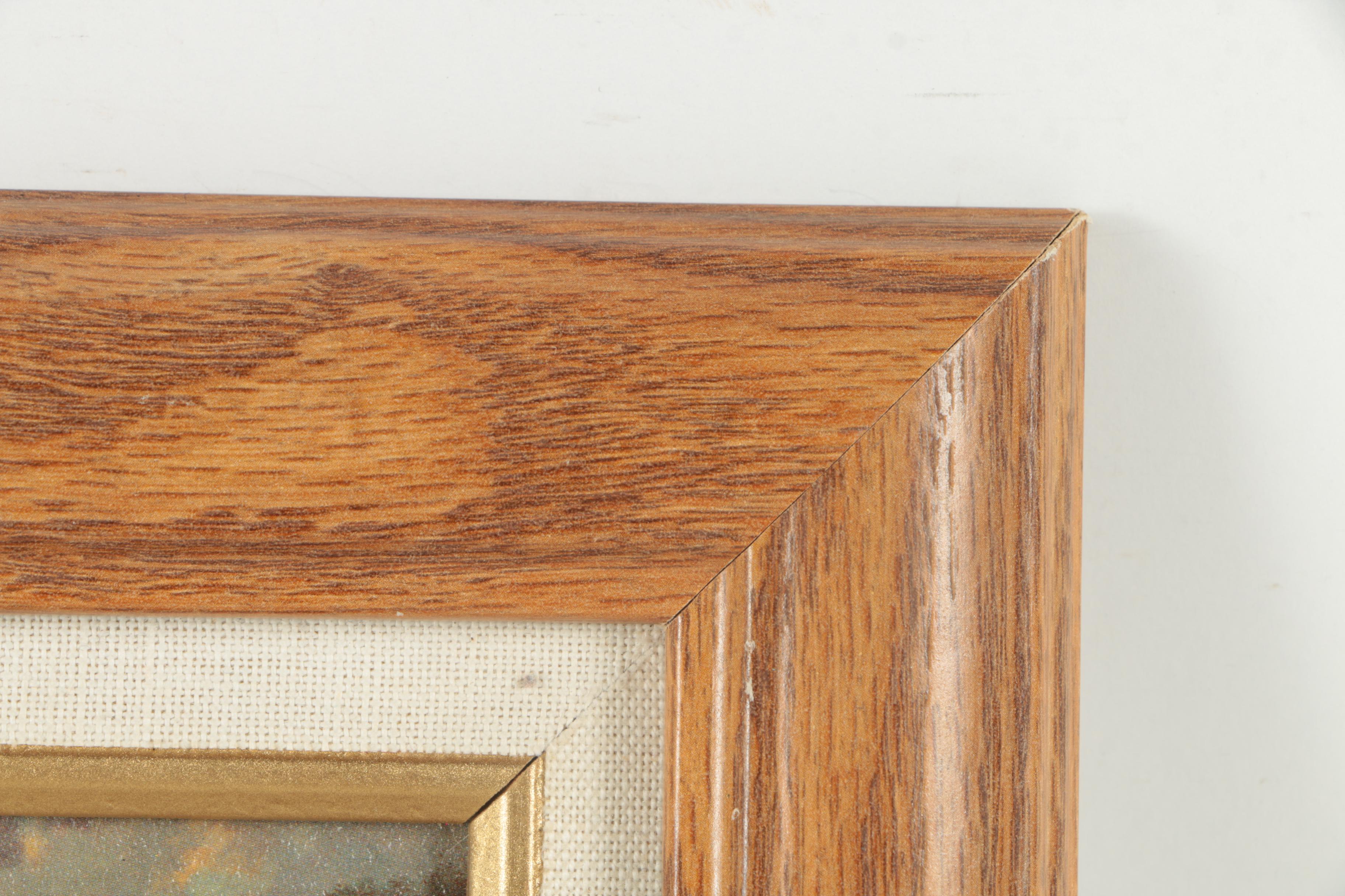 Offset Lithograph on Panel After Thomas Kinkade "The Light of Peace"