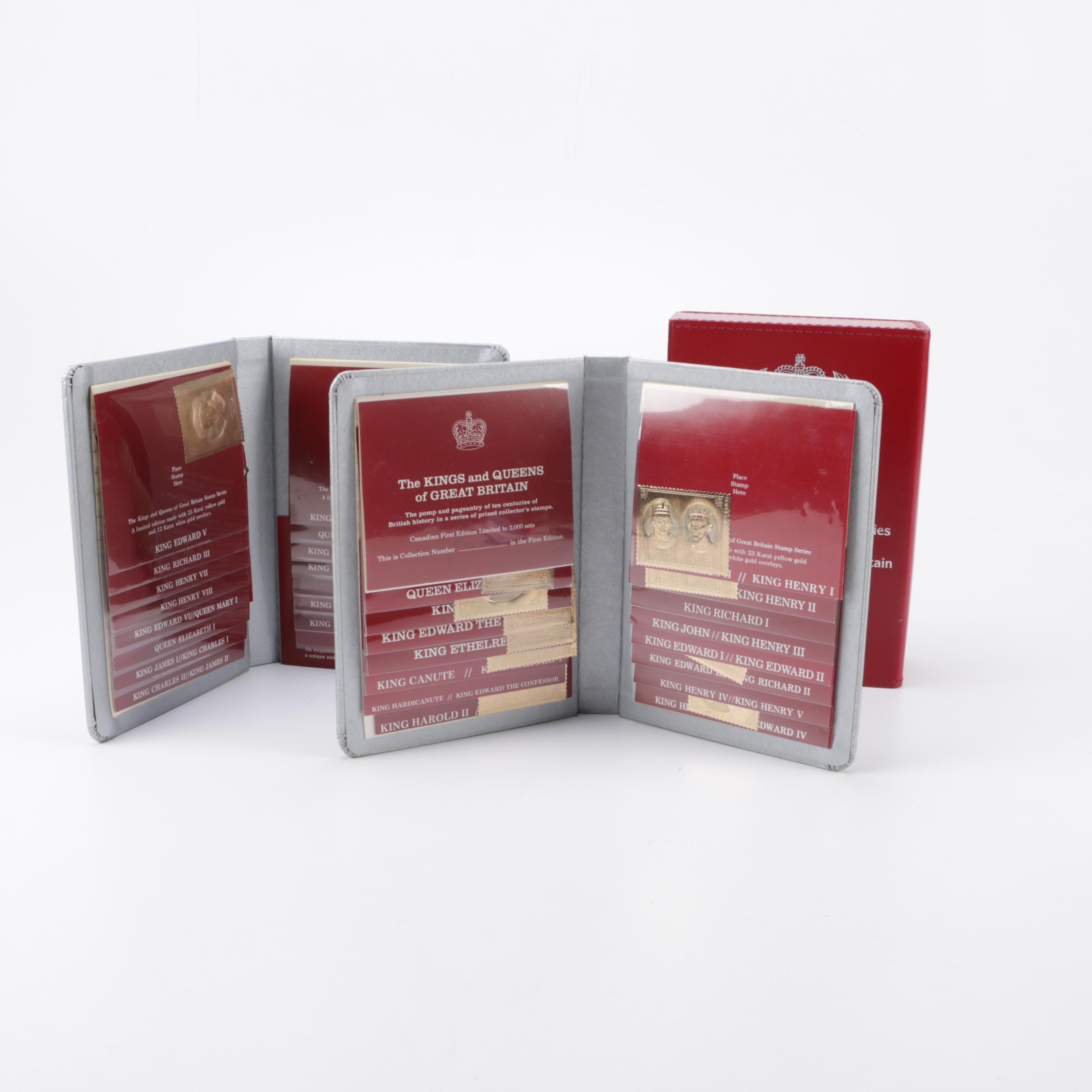 Silver Jubilee Gold Stamp Series of the Kings and Queens of Great Britain