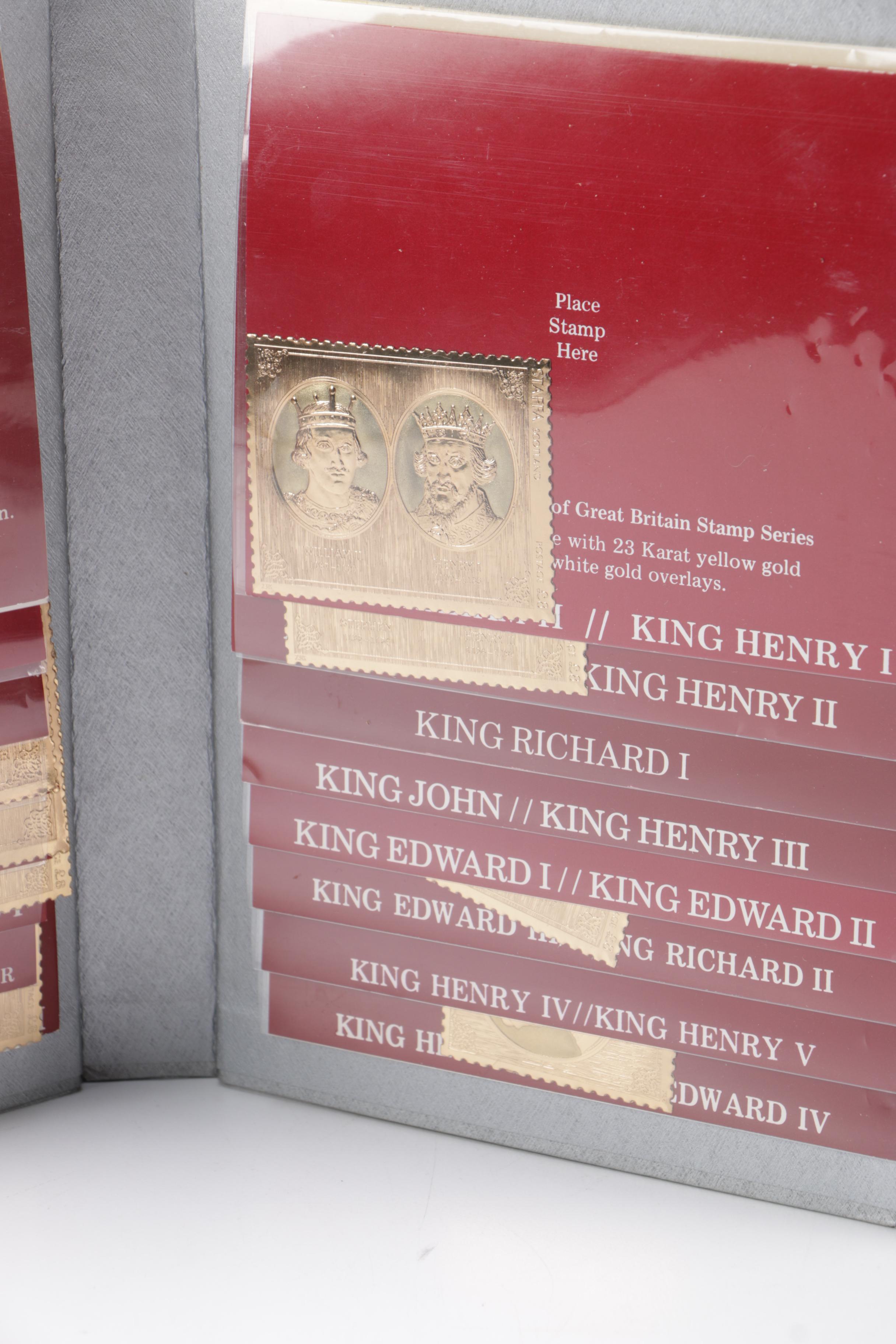Silver Jubilee Gold Stamp Series of the Kings and Queens of Great Britain