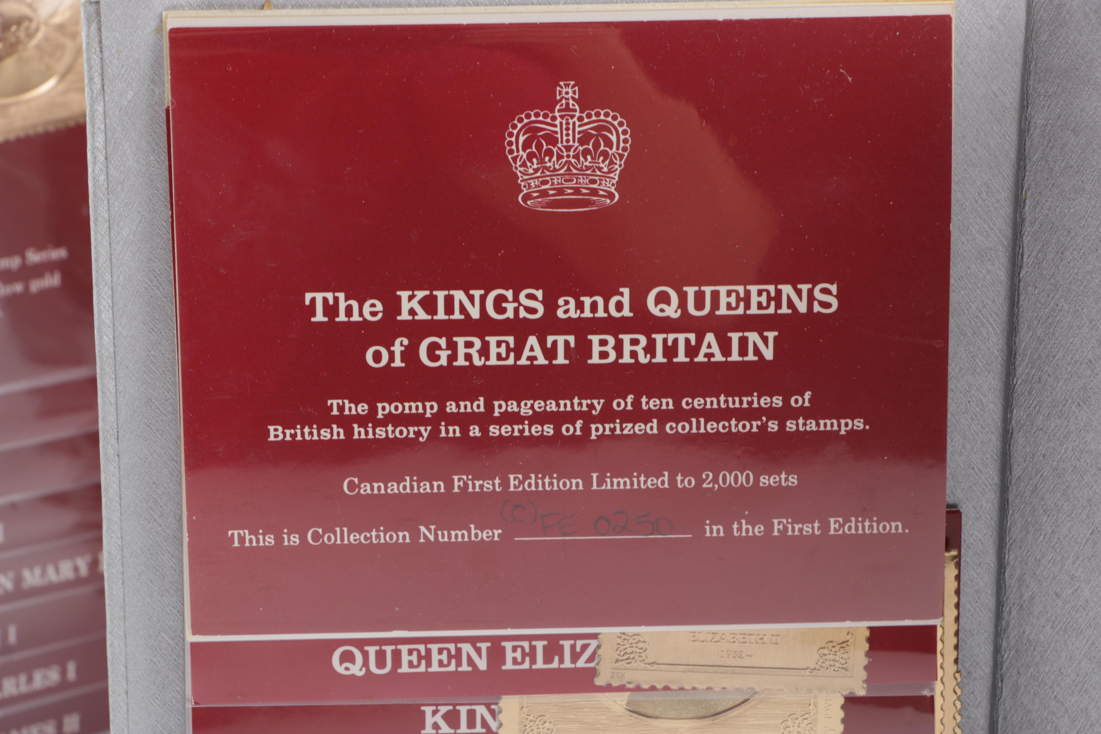 Silver Jubilee Gold Stamp Series of the Kings and Queens of Great Britain