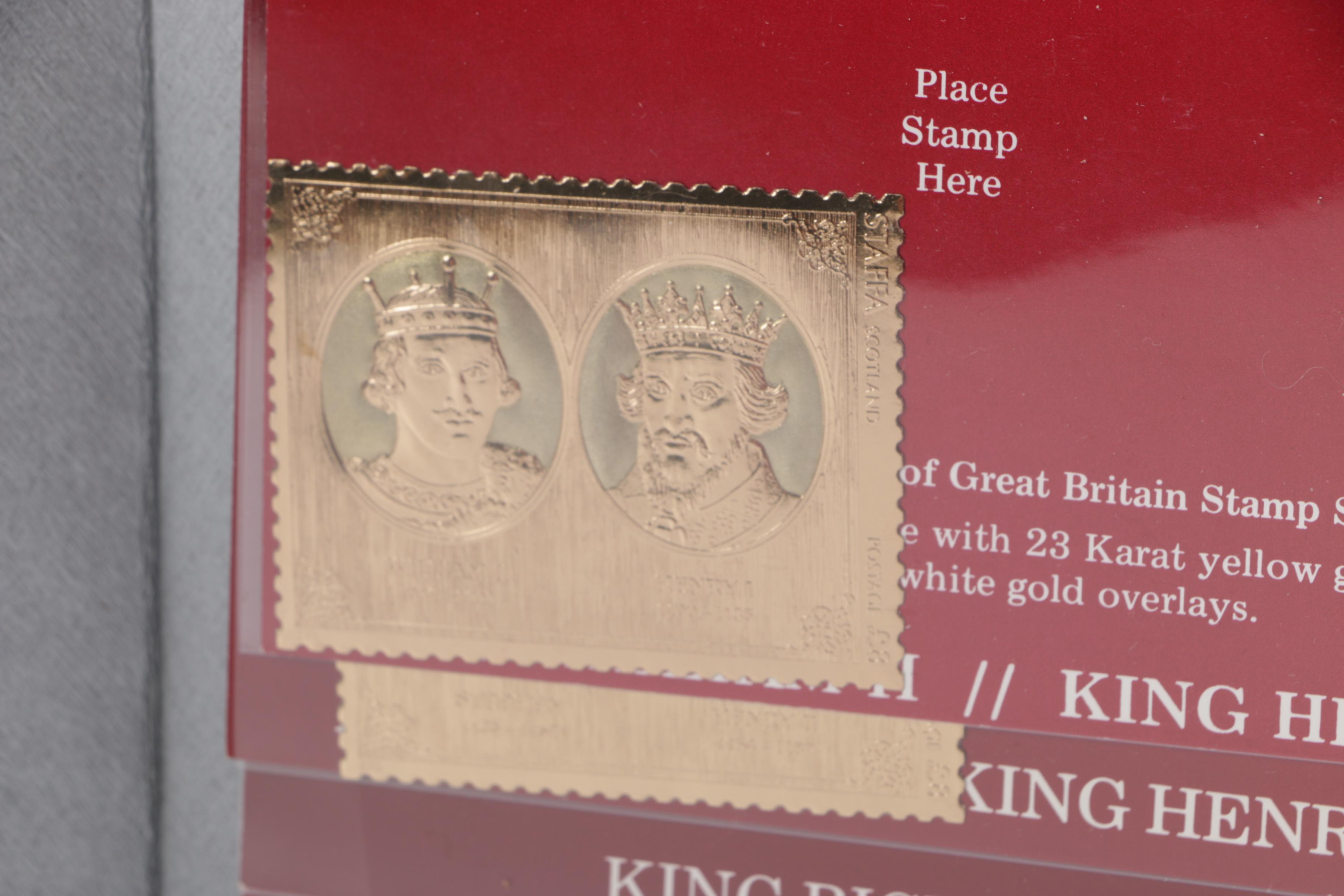 Silver Jubilee Gold Stamp Series of the Kings and Queens of Great Britain