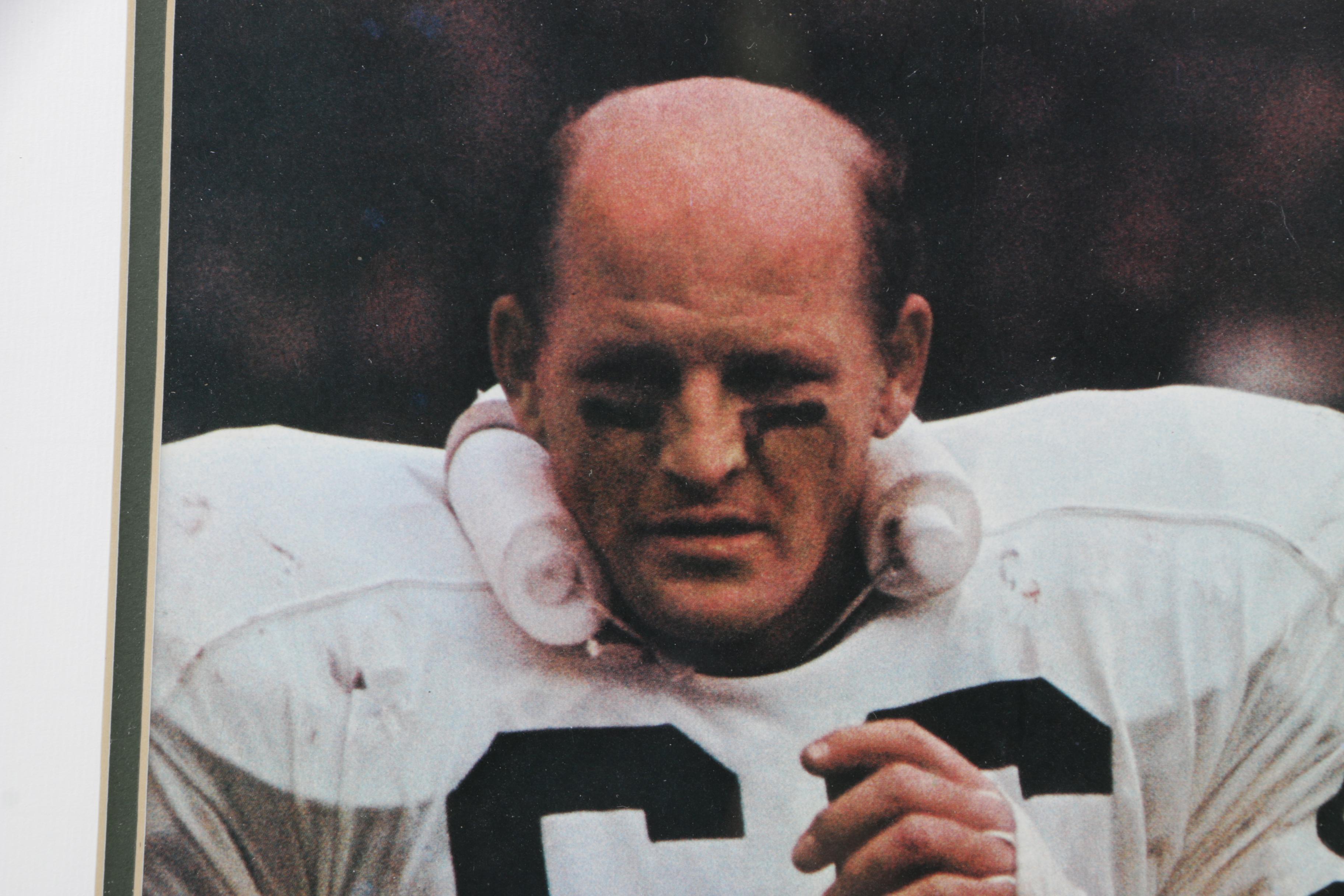 Signed Ray Nitschke Green Bay Packers Photo