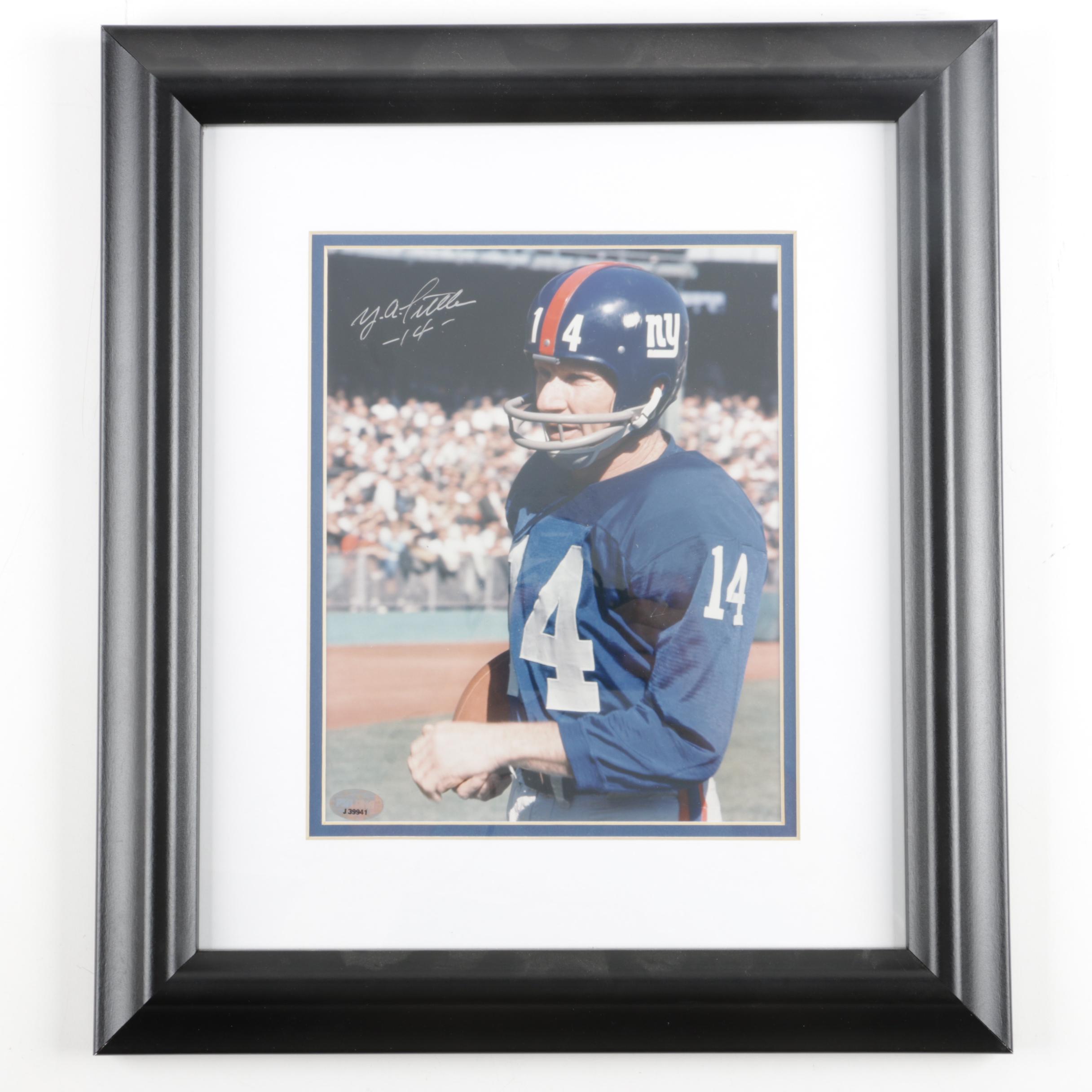 Signed Y. A. Tittle Photograph