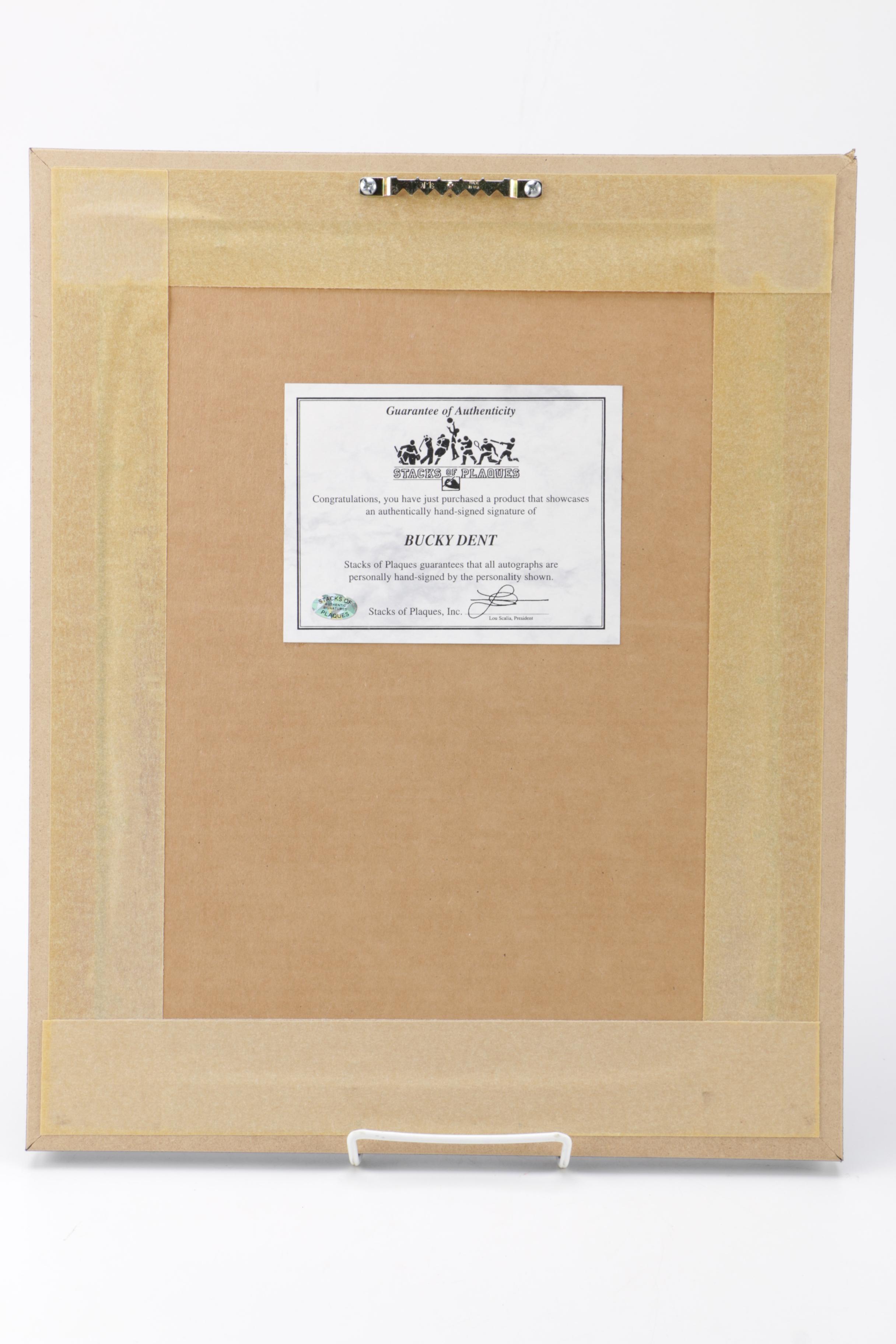 Bucky Dent Signed Photograph Print