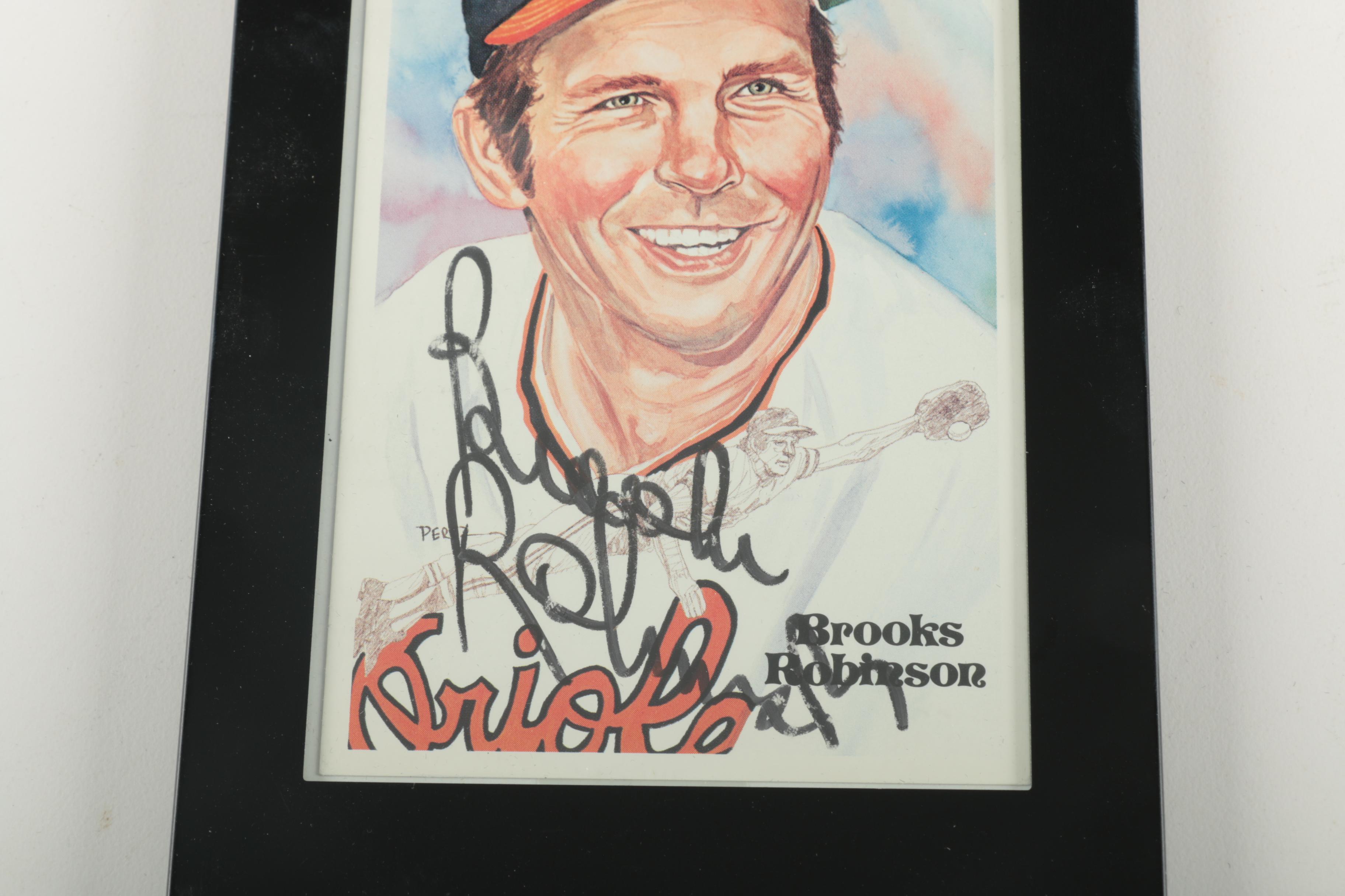 Signed Offset Lithograph of Former Orioles Third Baseman Brooks Robinson