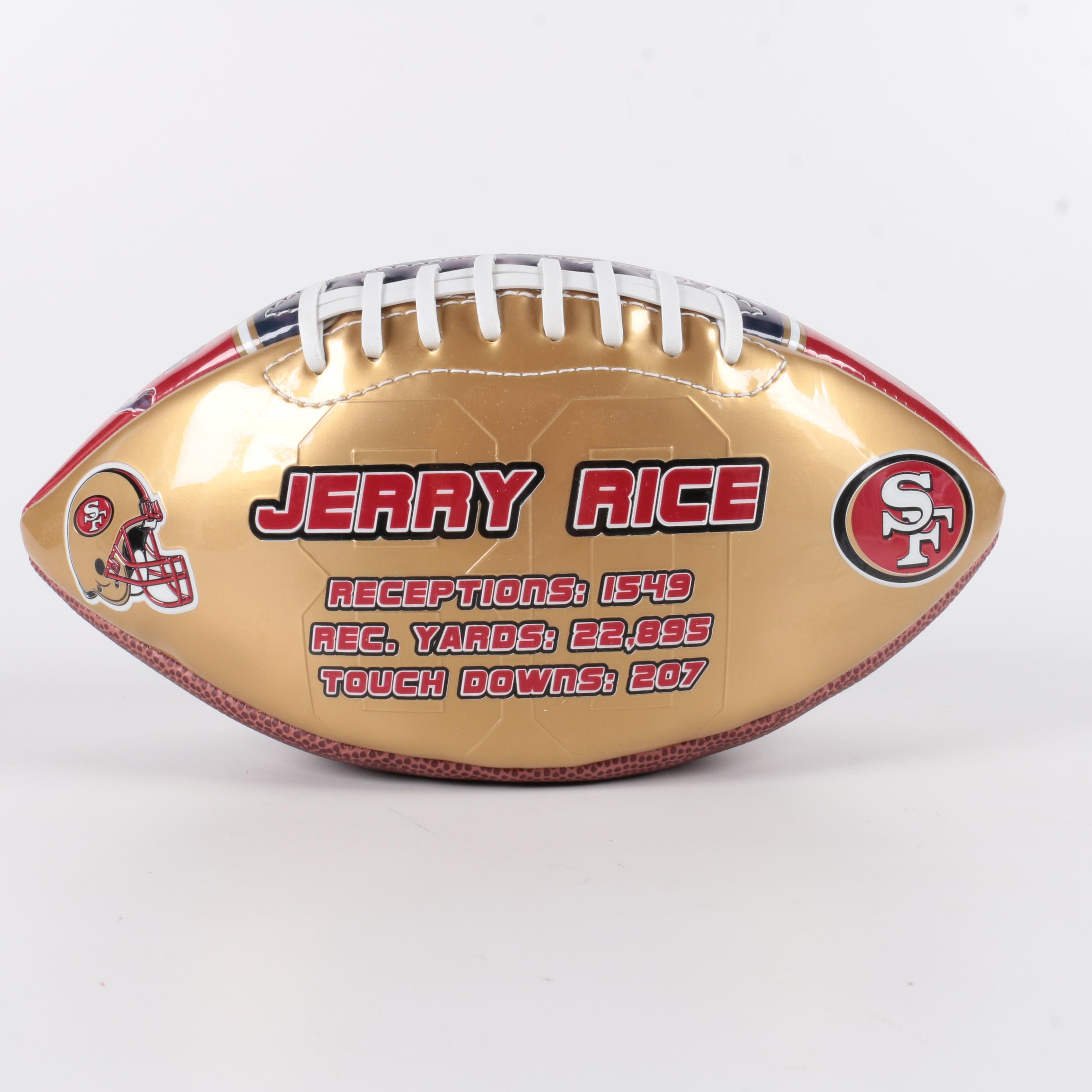 Jerry Rice Autographed San Francisco 49ers Football