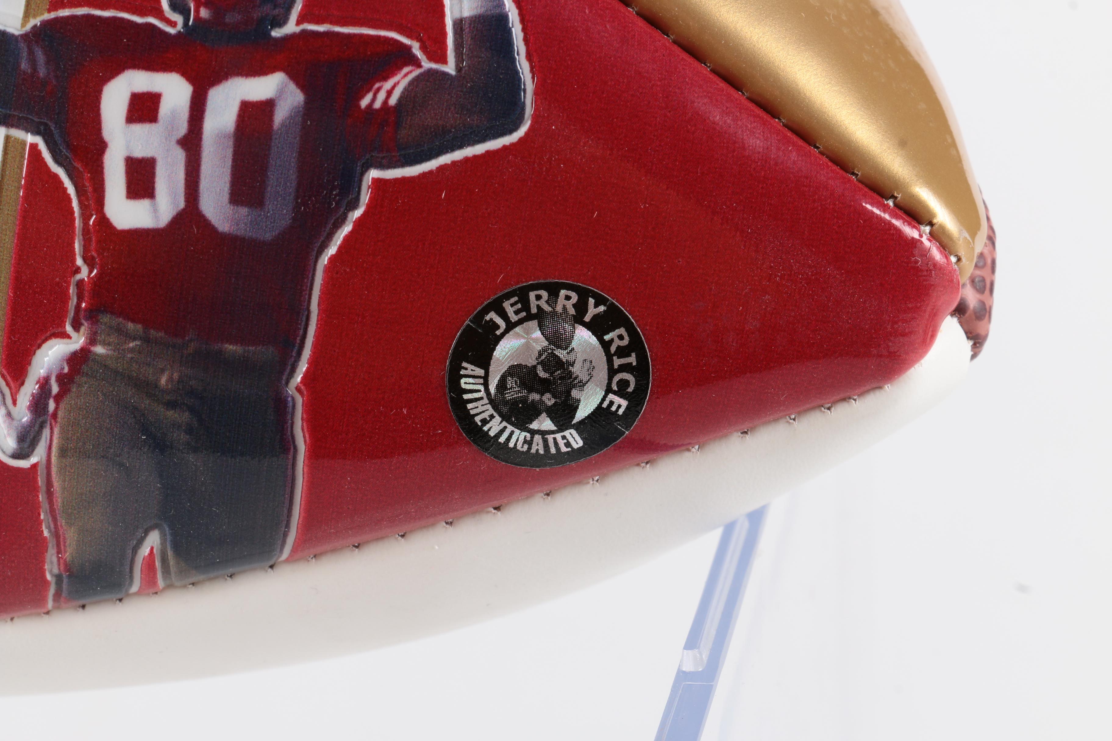 Jerry Rice Autographed San Francisco 49ers Football