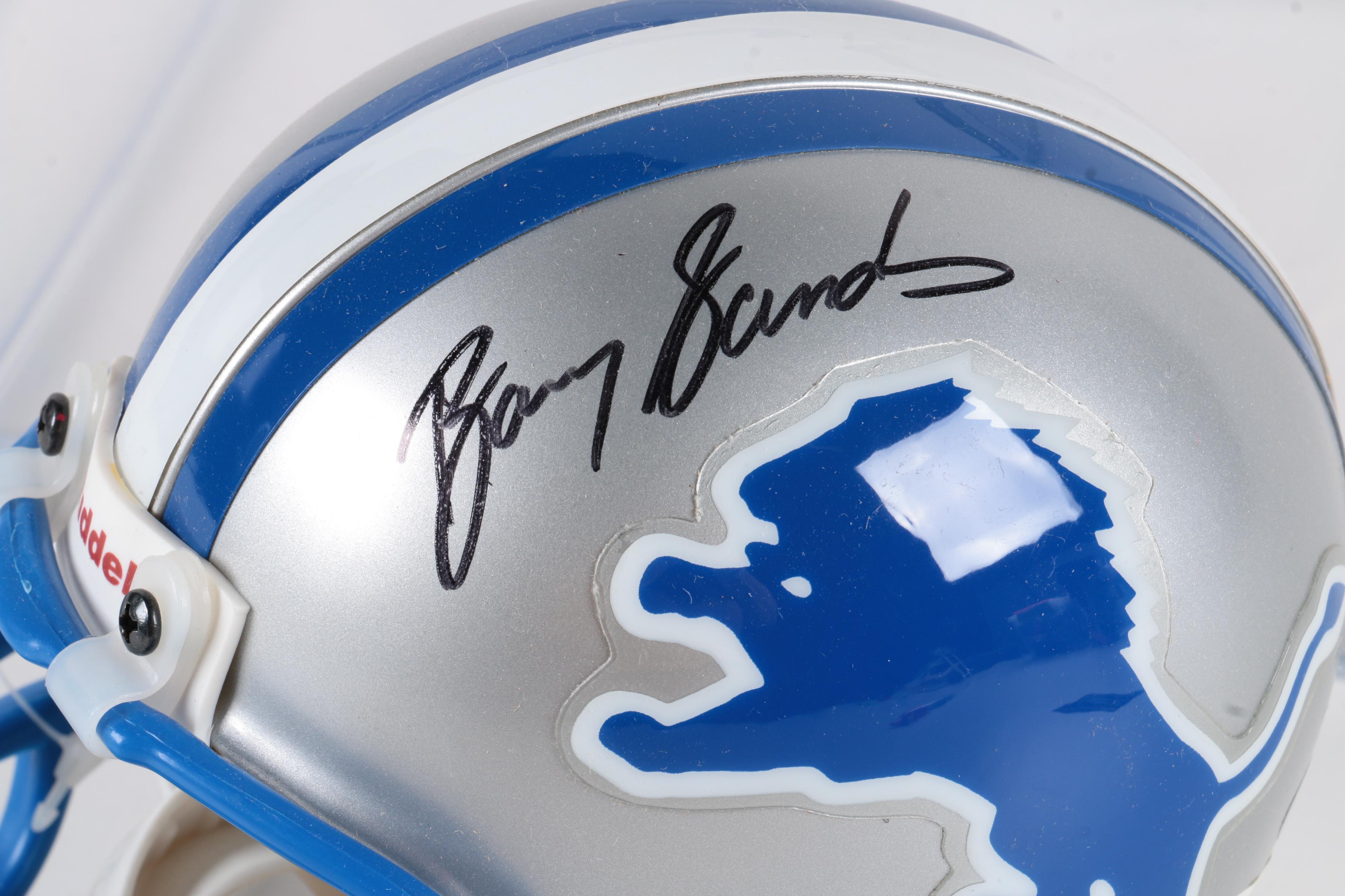 Barry Sanders Autographed Detroit Lions Replica Helmet