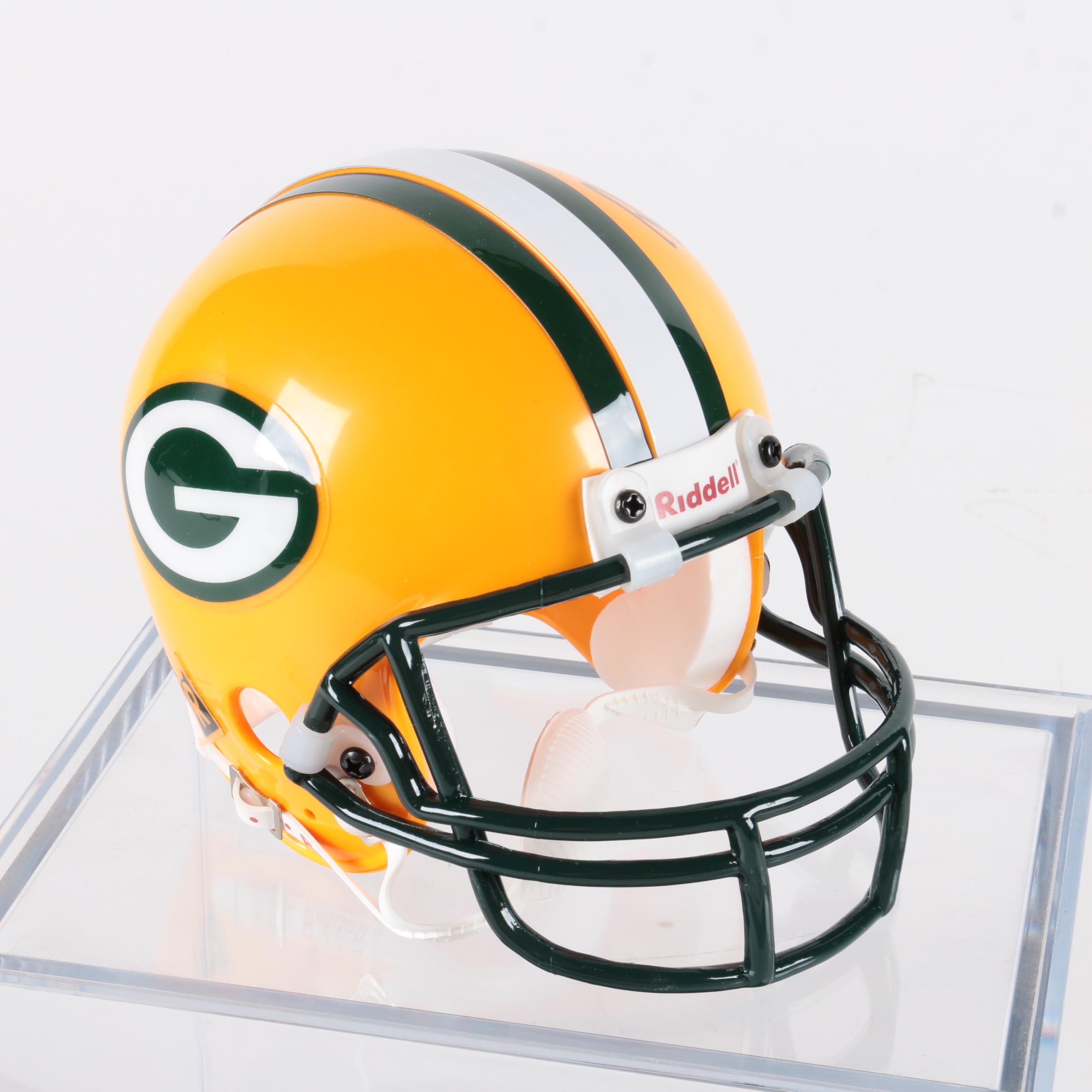 Brett Favre Autographed Green Bay Packers Replica Helmet