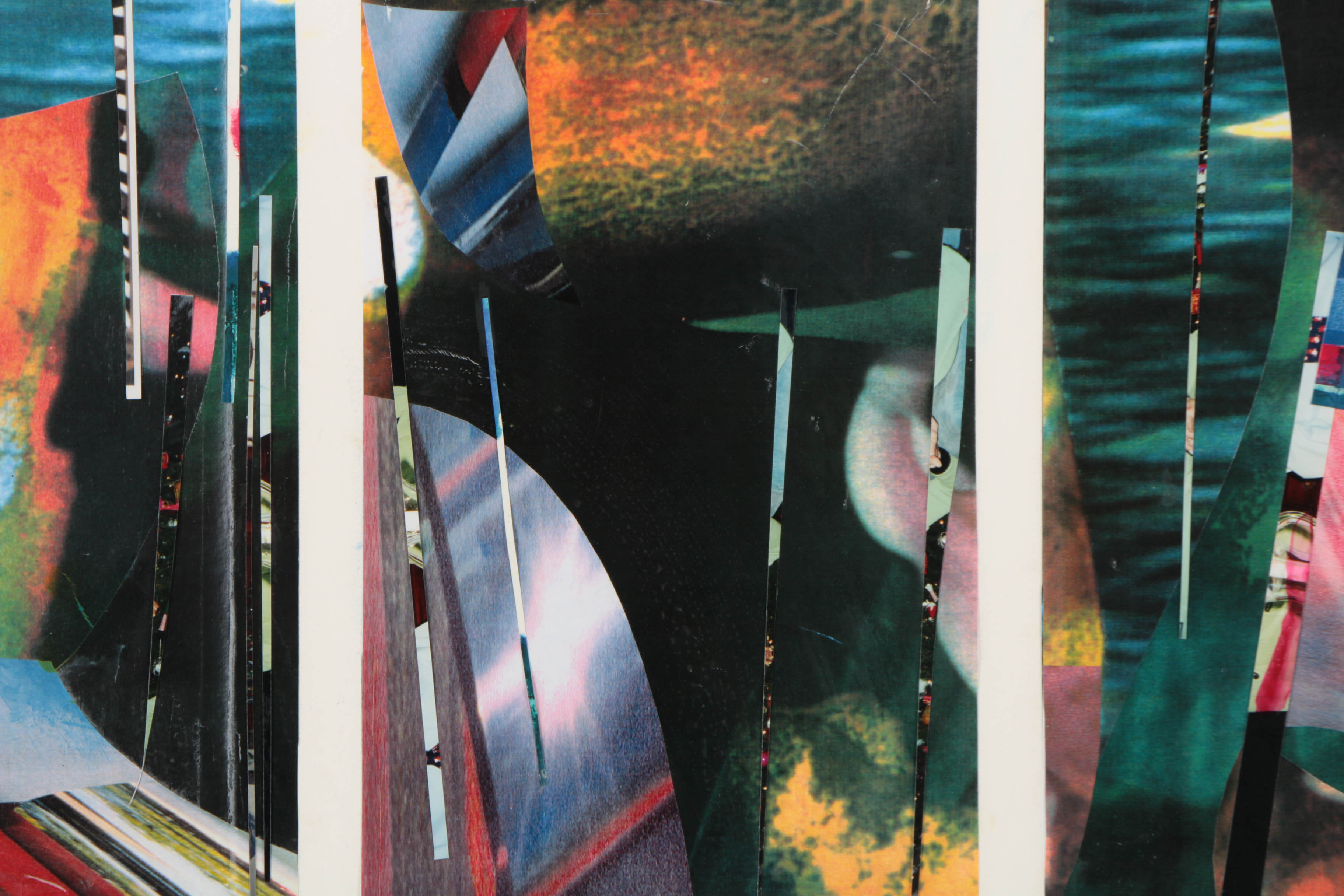 Don Werner Digital Photo Collage on Paper of Abstracted Scene