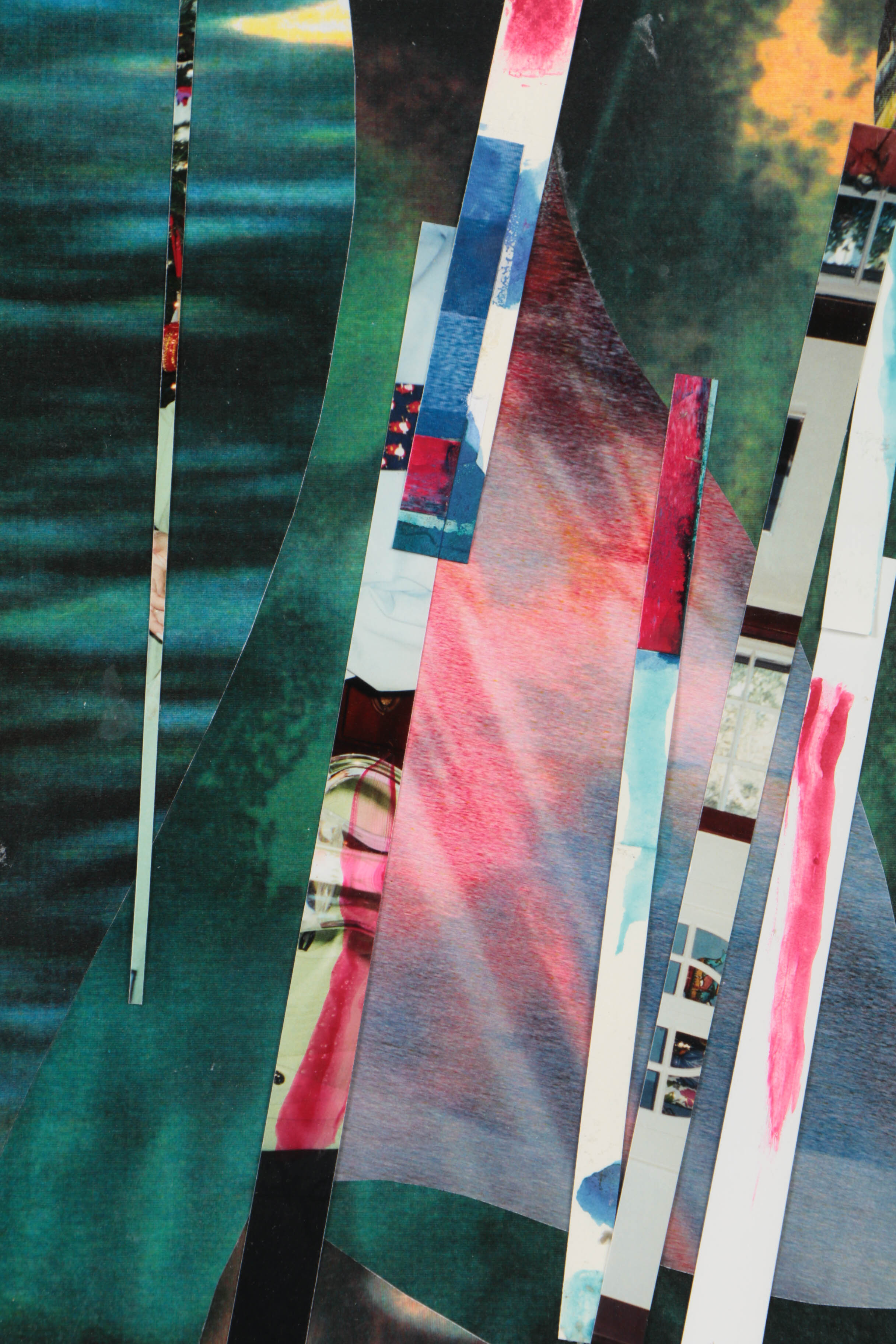 Don Werner Digital Photo Collage on Paper of Abstracted Scene