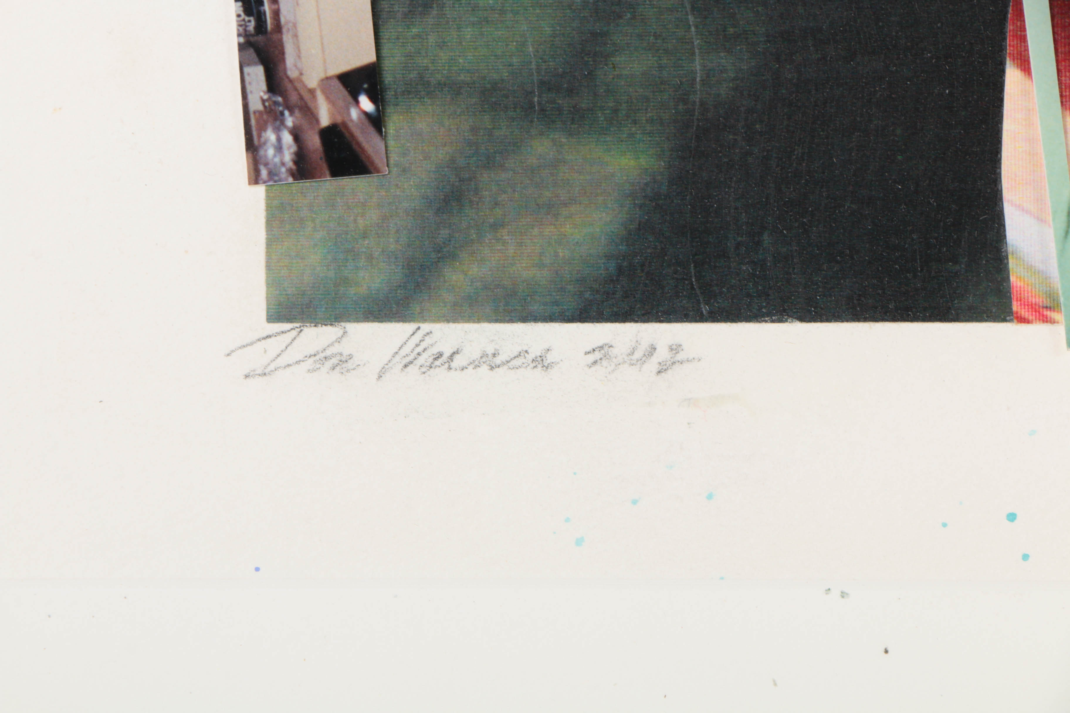 Don Werner Digital Photo Collage on Paper of Abstracted Scene