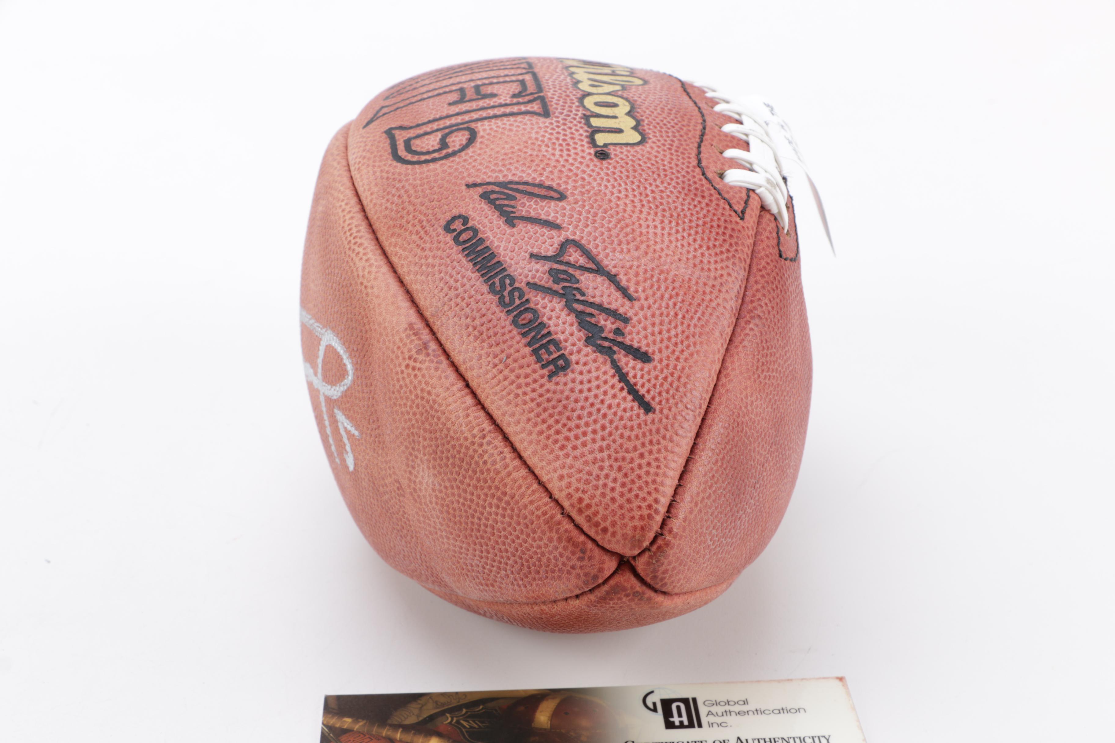 Paul Hornung Autographed Football