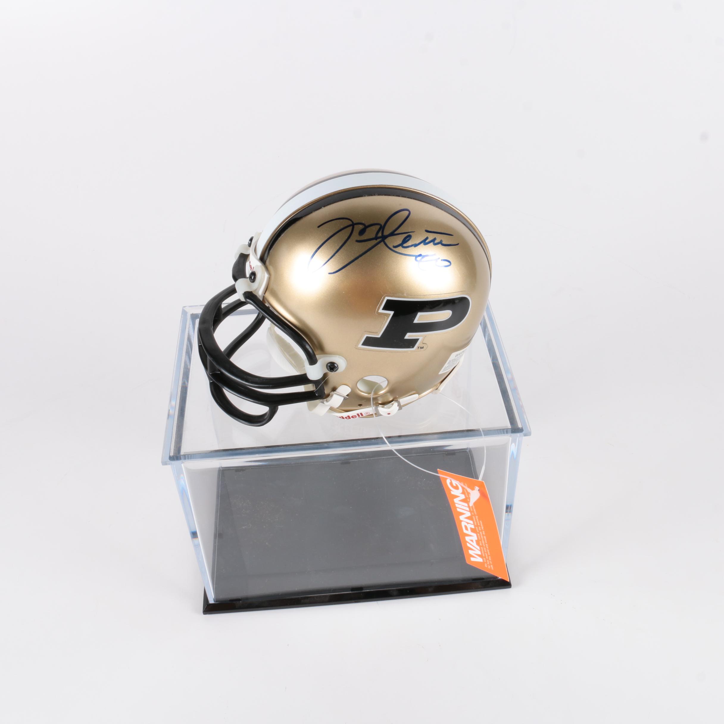 Mike Alstott #40 Autographed Miniature Purdue Football Helmet