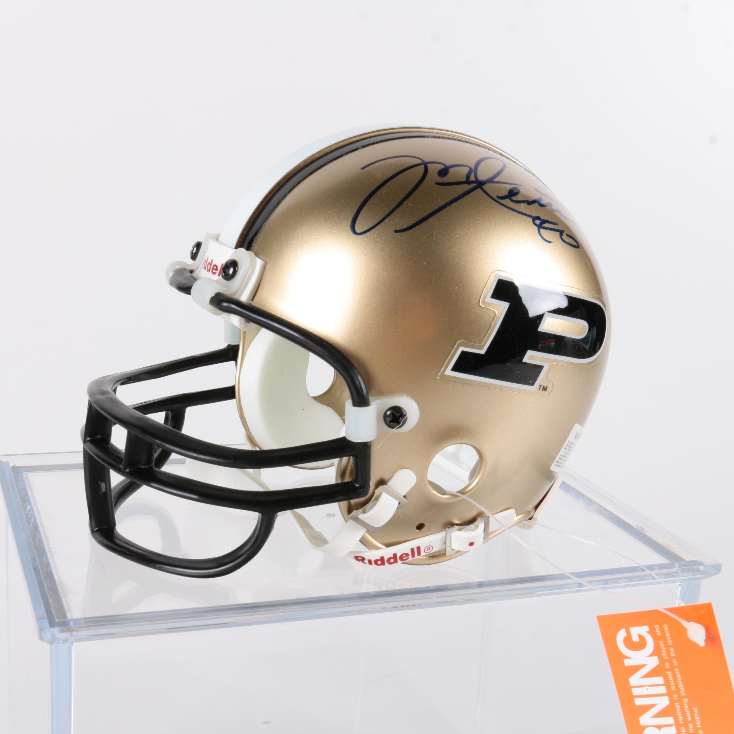 Mike Alstott #40 Autographed Miniature Purdue Football Helmet