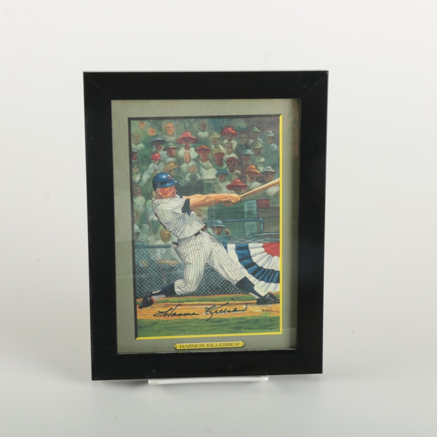 Harmon Killebrew Signed Offset Lithograph After Perez