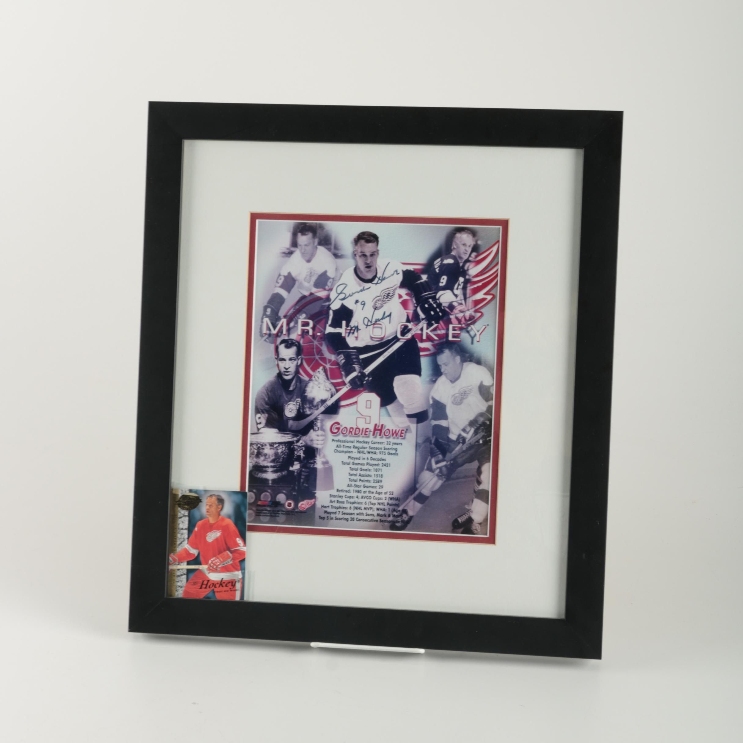 Gordie Howe Signed Poster