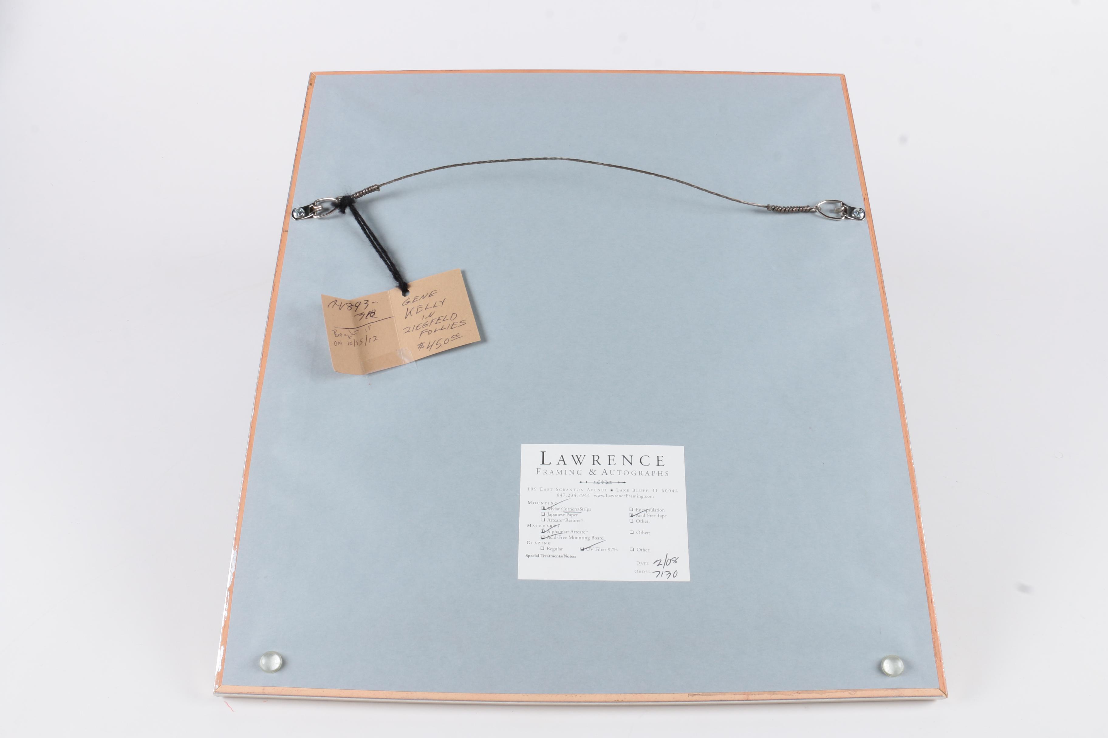 Signed "Ziegfield Follies" Reproduction Film Still