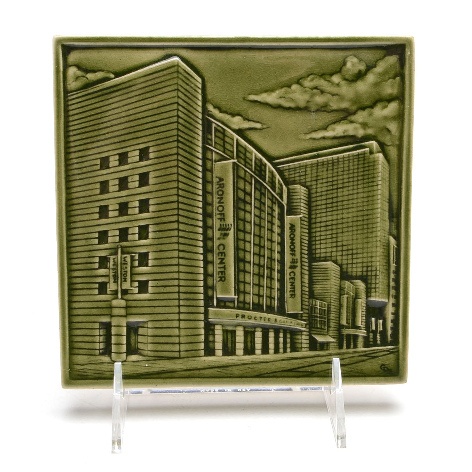 Rookwood Pottery 1st Edition Commemorative "Aronoff"  Tile