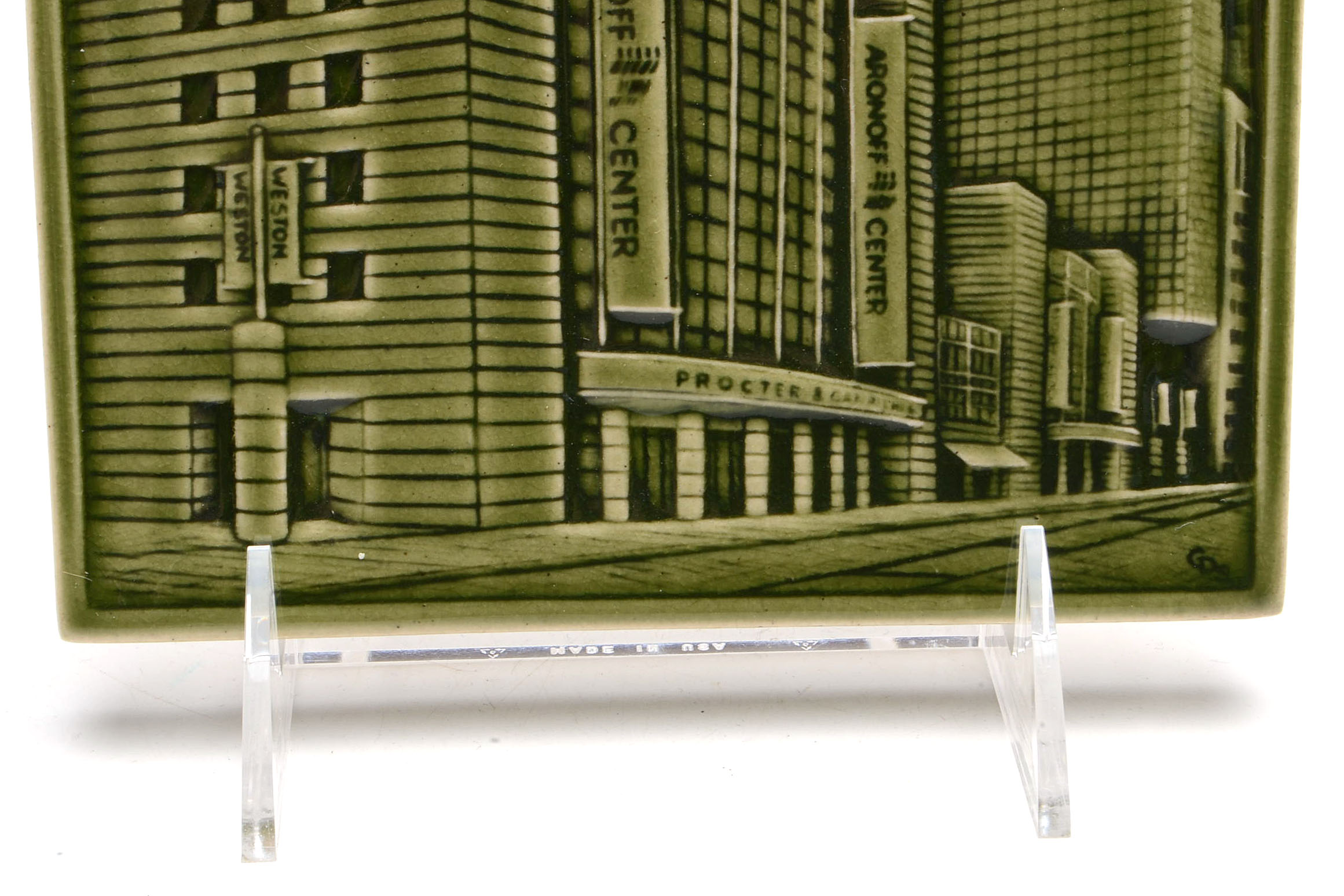 Rookwood Pottery 1st Edition Commemorative "Aronoff"  Tile