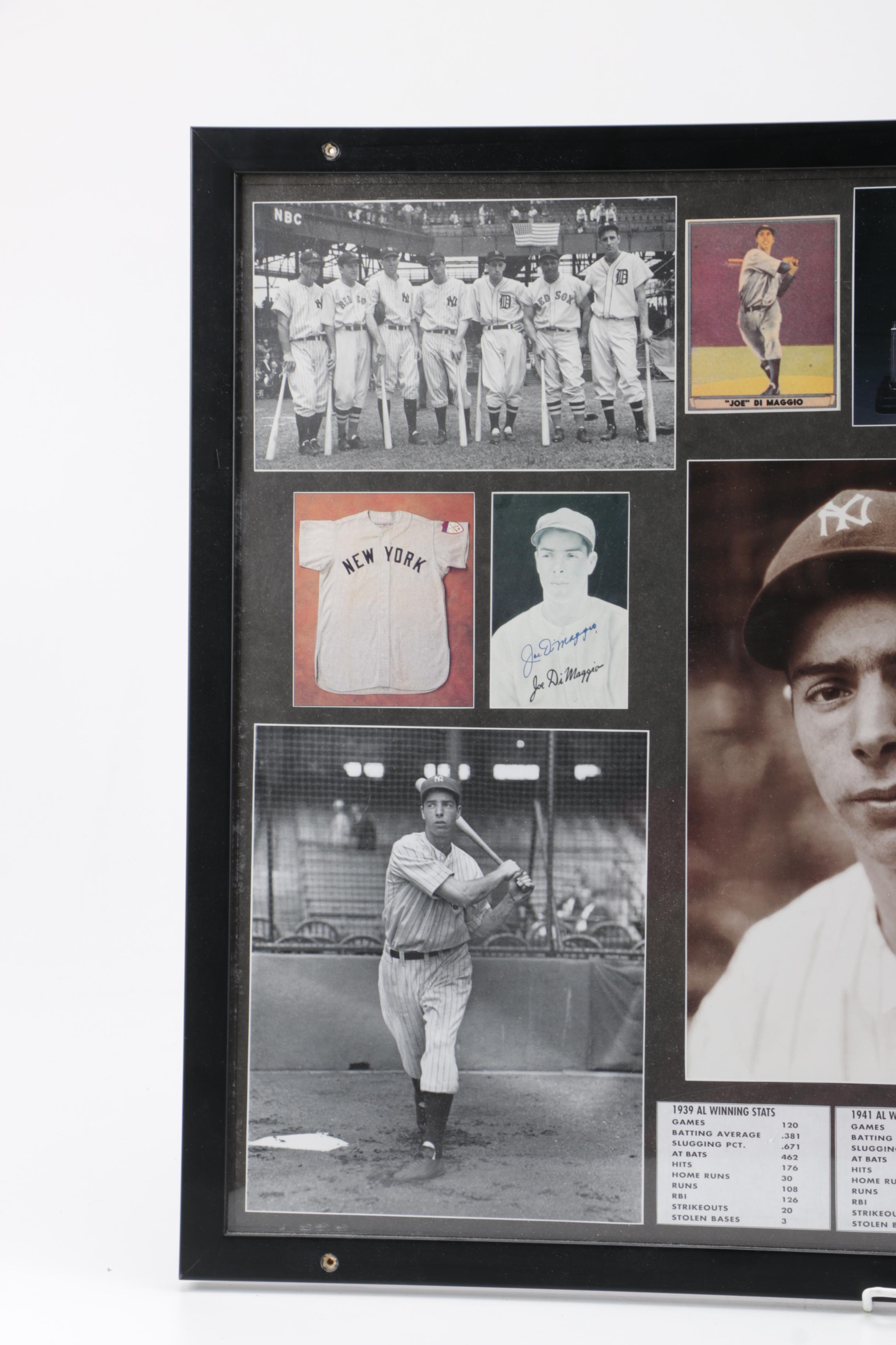 Collage of Joe DiMaggio Photographs
