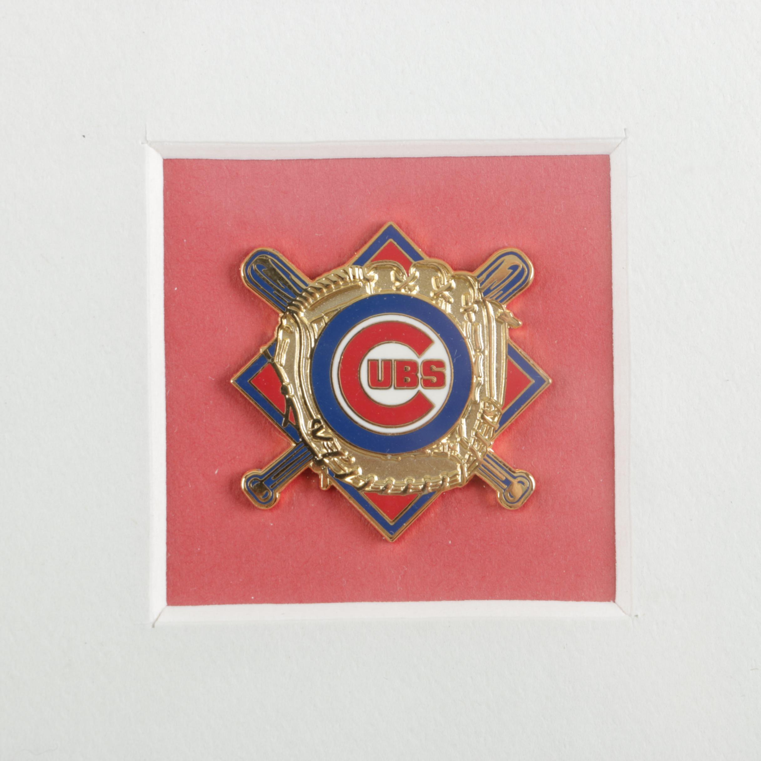 Framed Ryne Sandberg Photograph with Wrigley Field Dirt