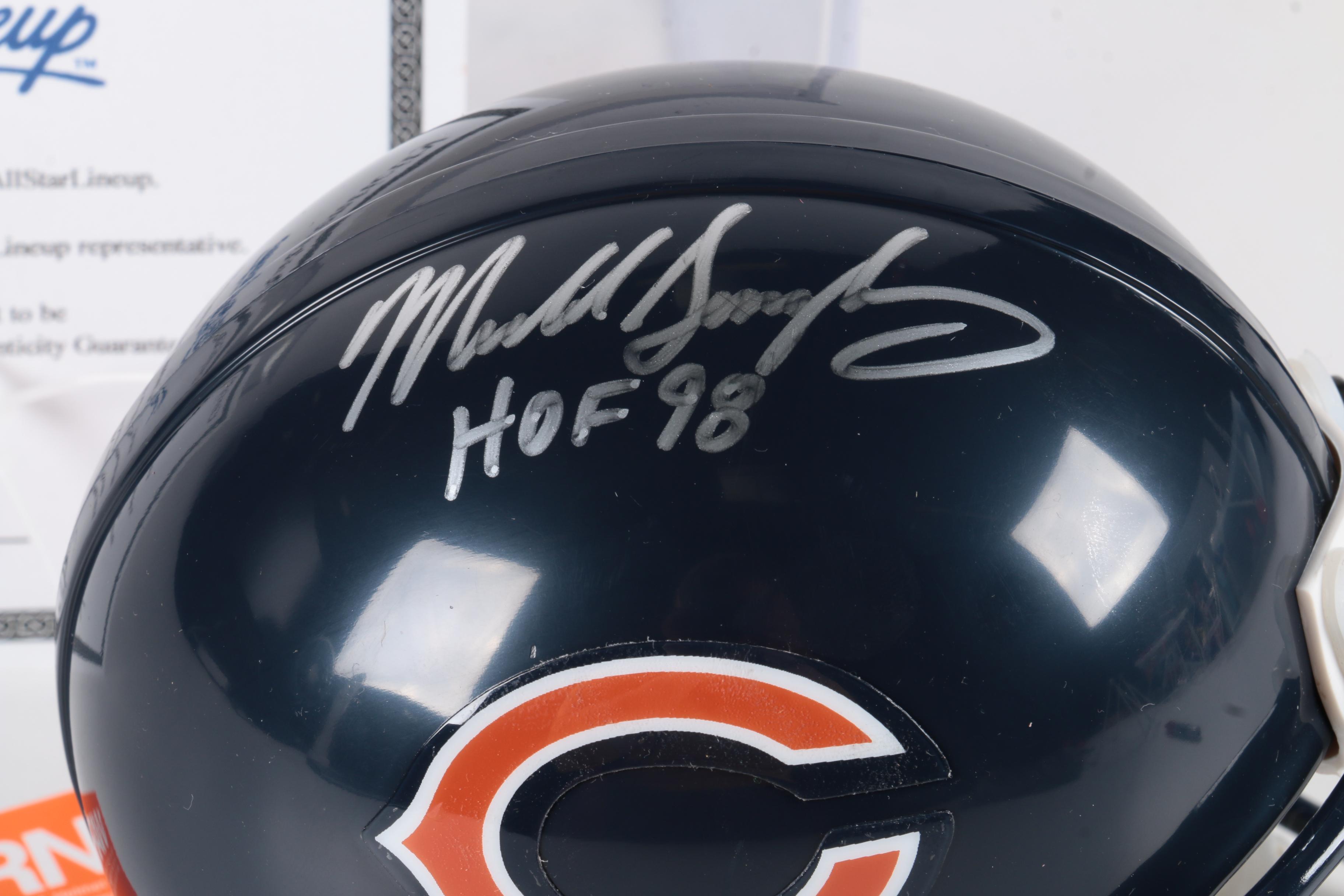 Mike Singletary Signed Football Helmet