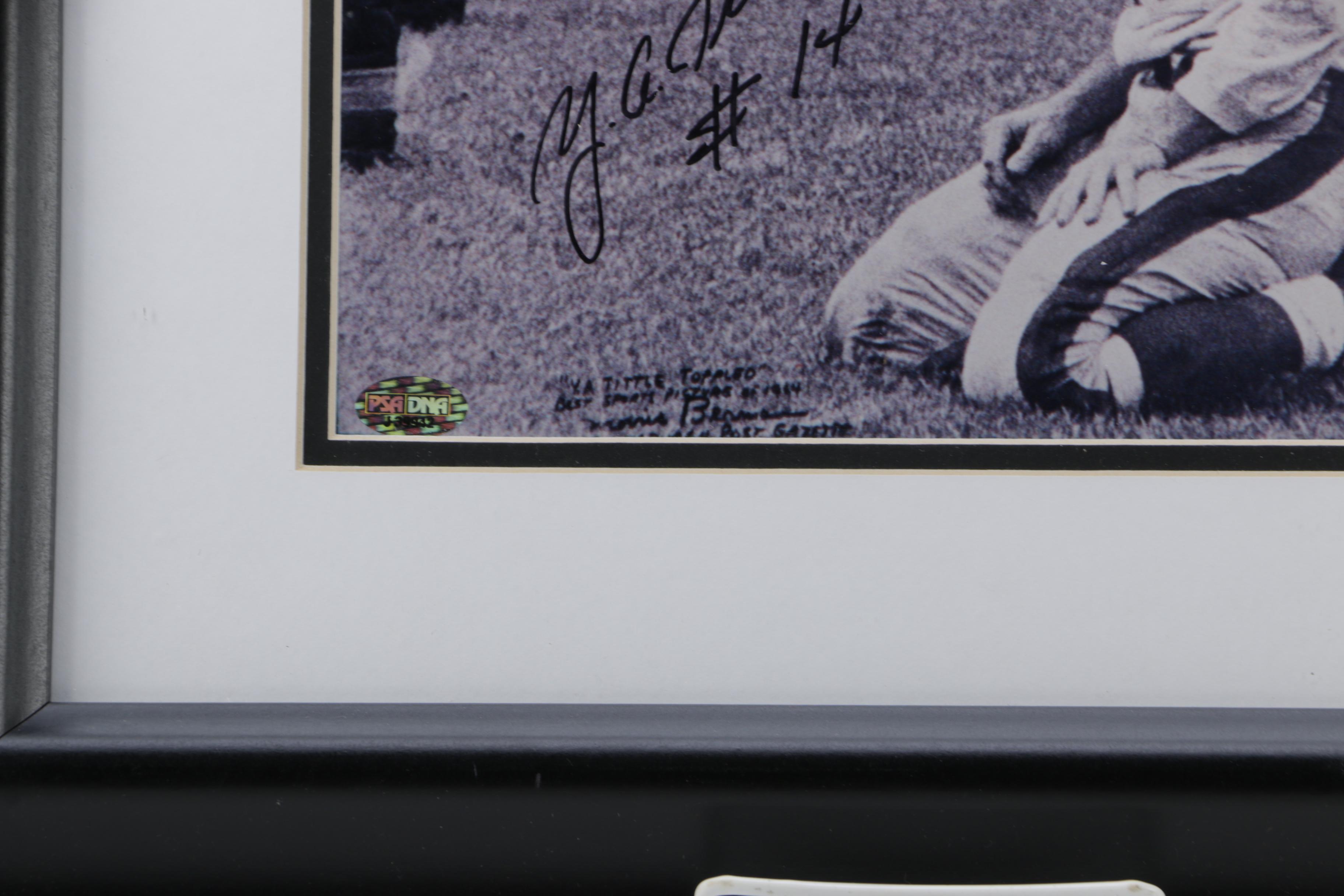 Y.A. Tittle Autographed Photo