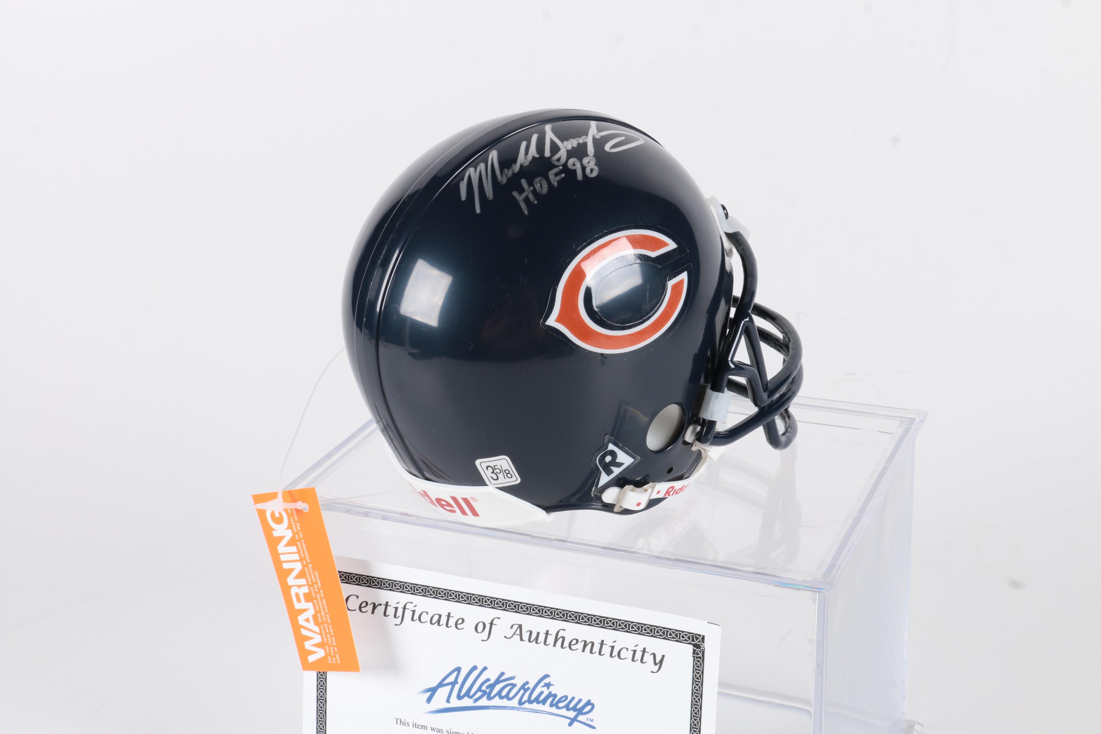 Mike Singletary Signed Football Helmet