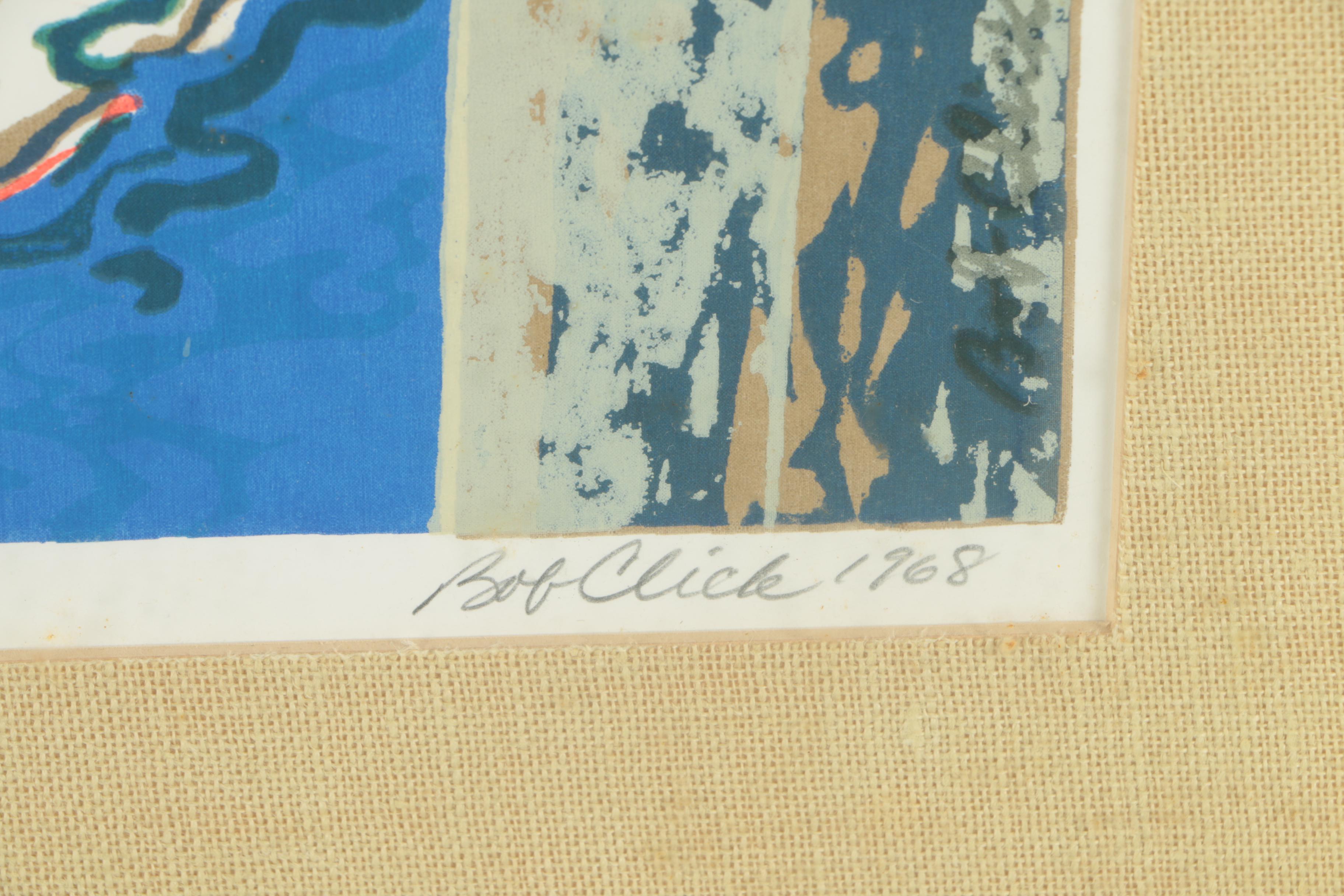 Bob Click Limited Edition Serigraph Print "Pacific Pearl"