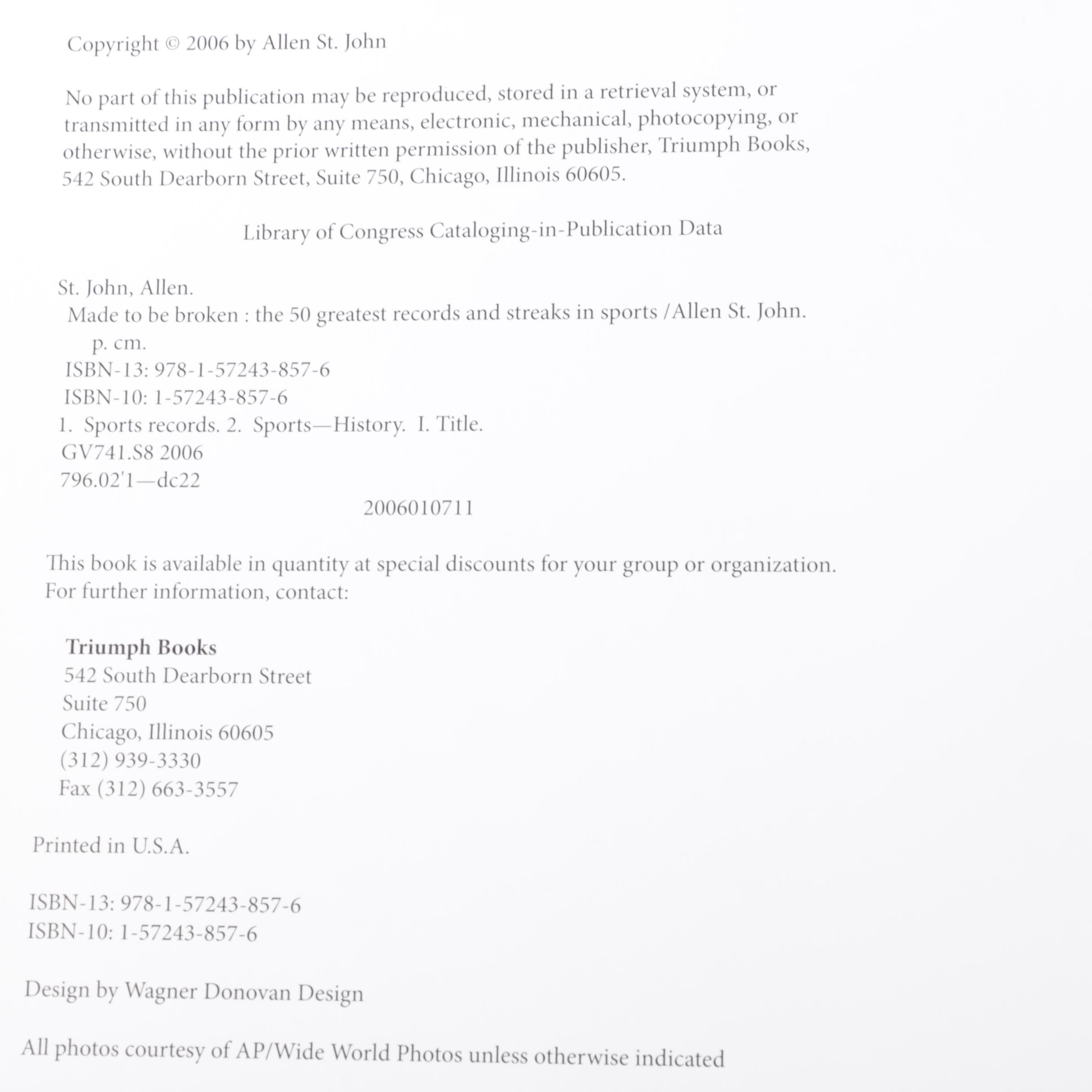 Assorted Baseball Books