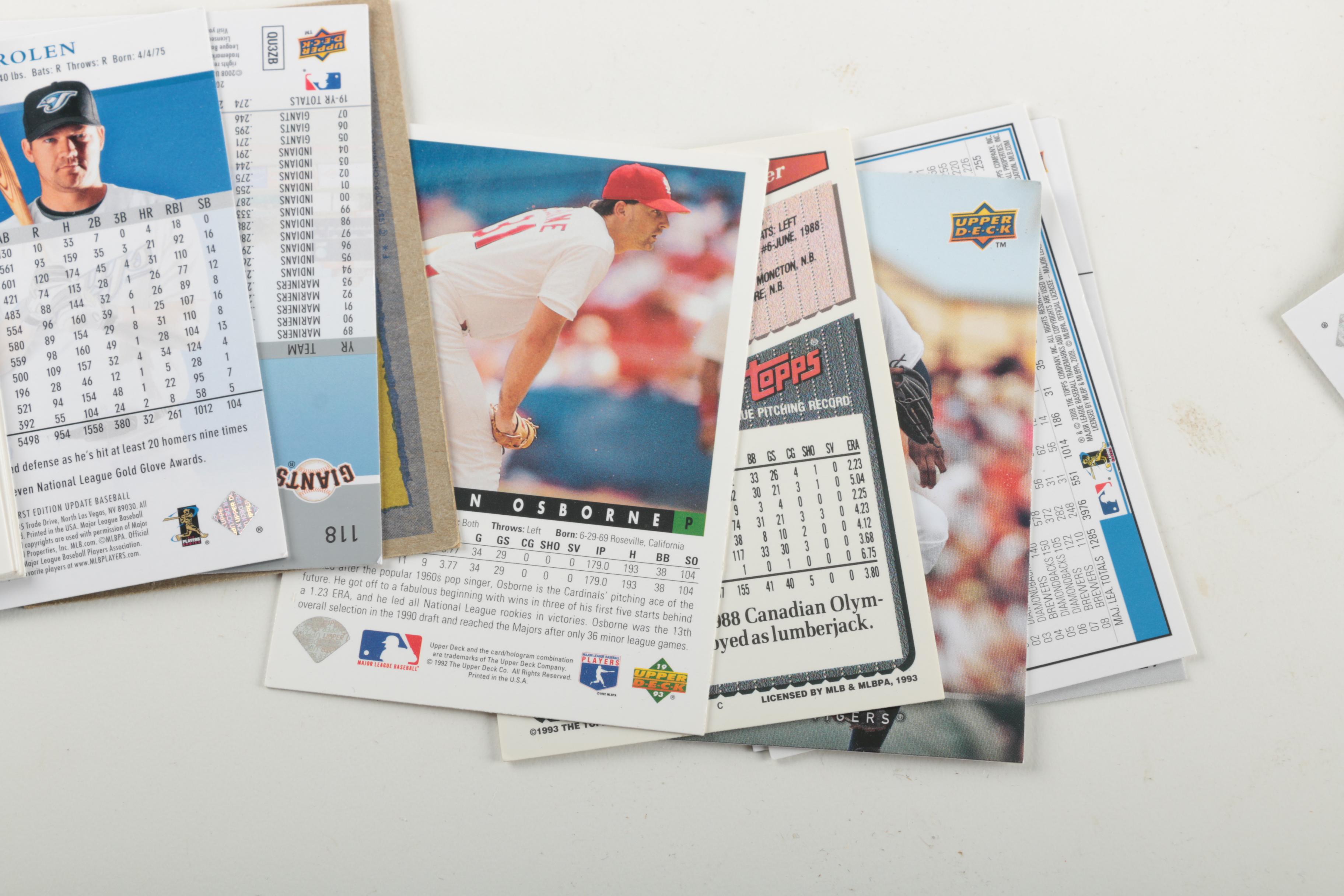 Assortment of Baseball Trading Cards