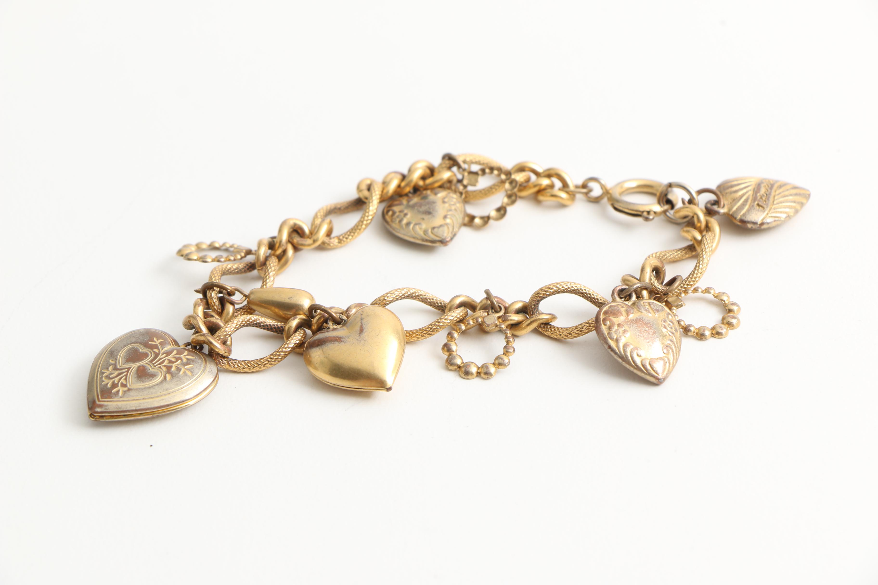 Assortment of Gold Tone Costume Jewelry