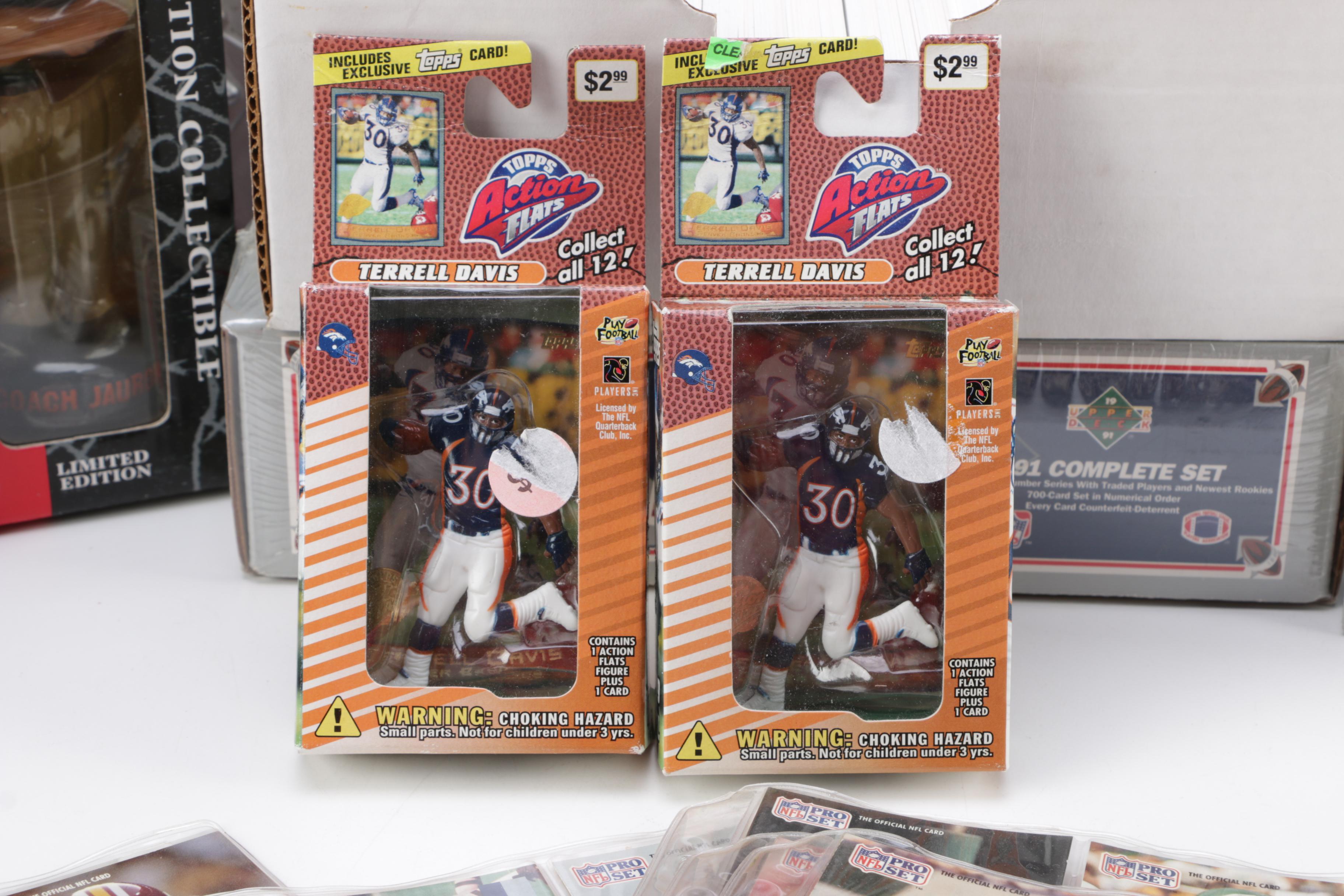 Football Cards, Action Figures and Other Sports Memorabilia