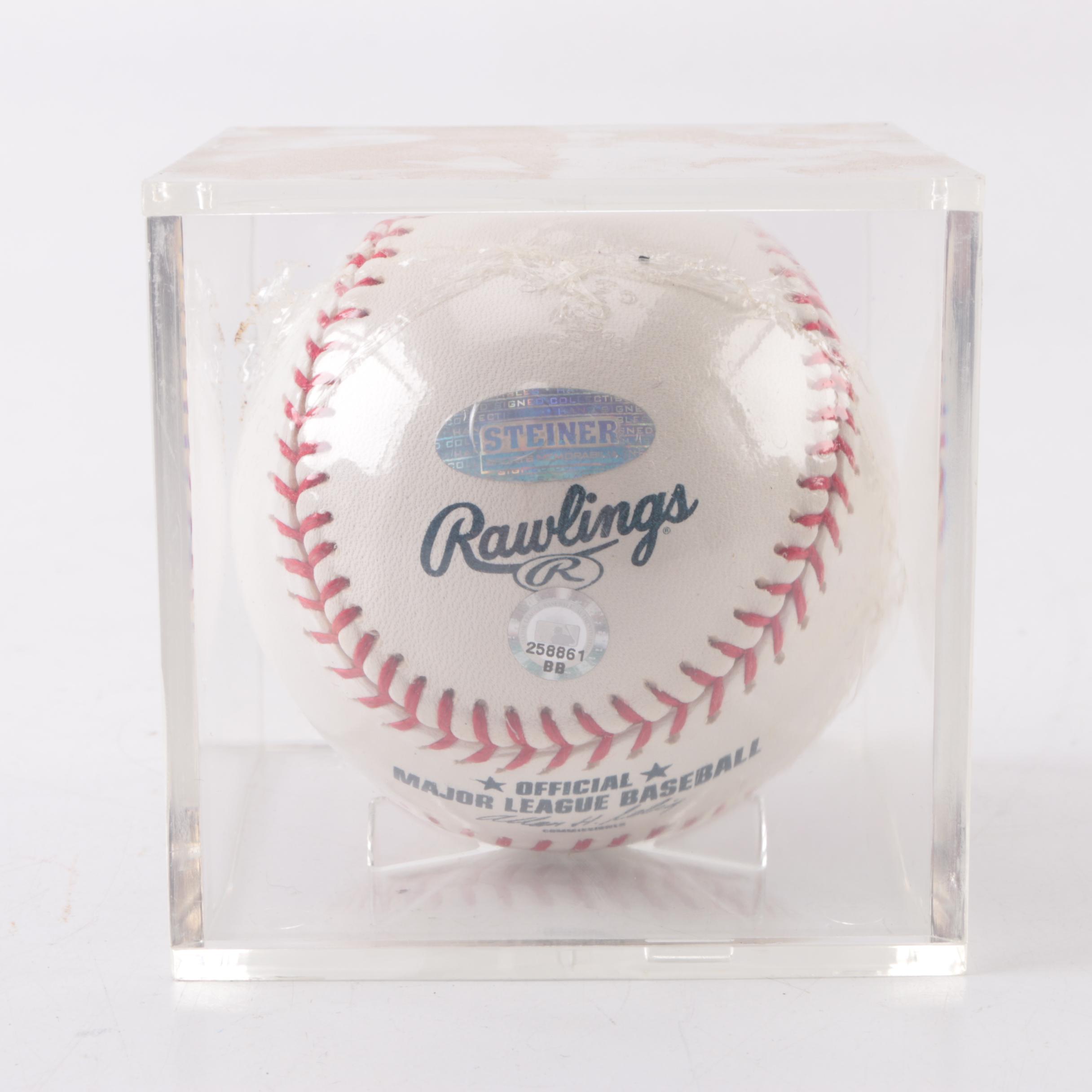 Autographed Rawlings Joe Torre Baseball