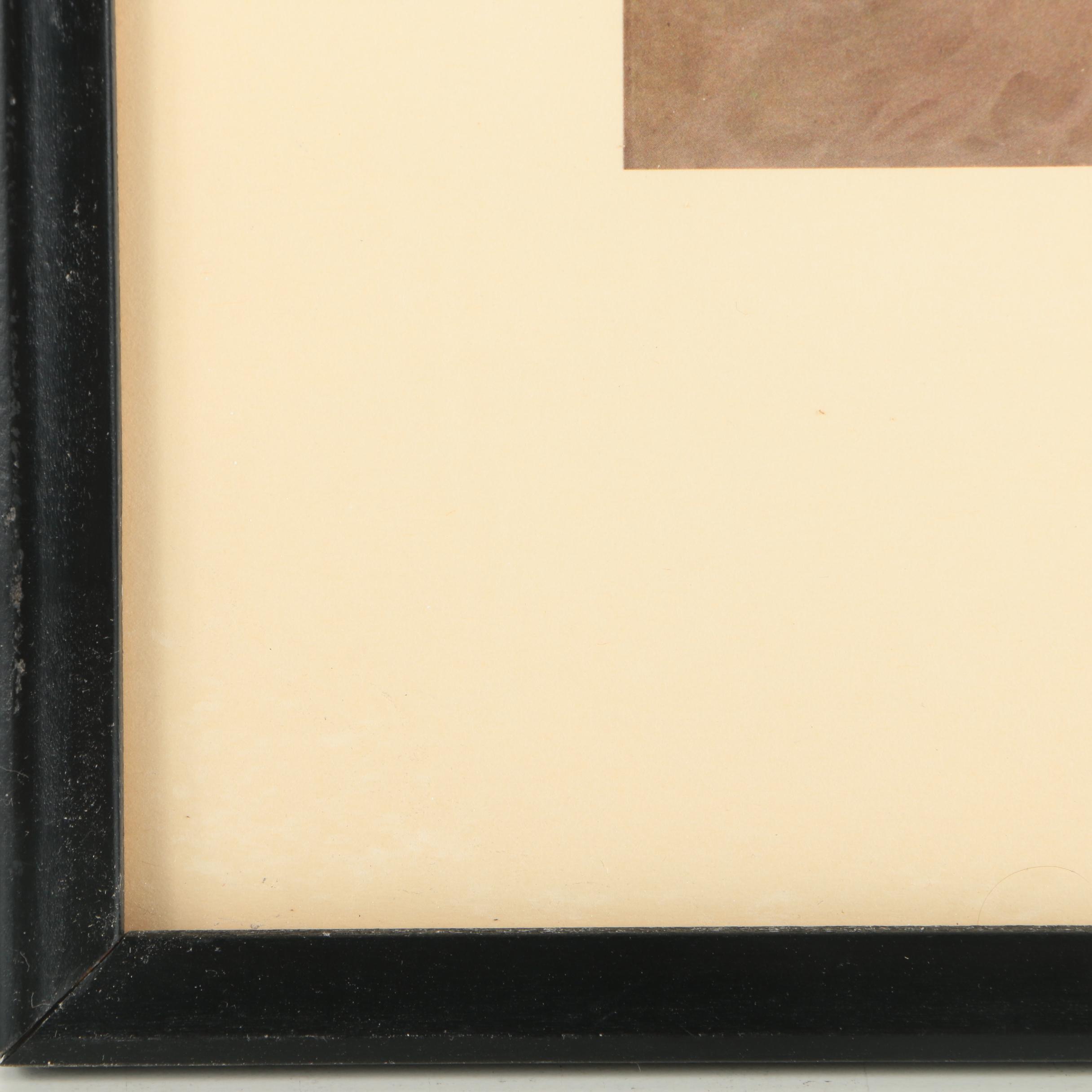 Offset Lithograph After Charles Hoffbauer "Paul Revere Gives the Alarm"