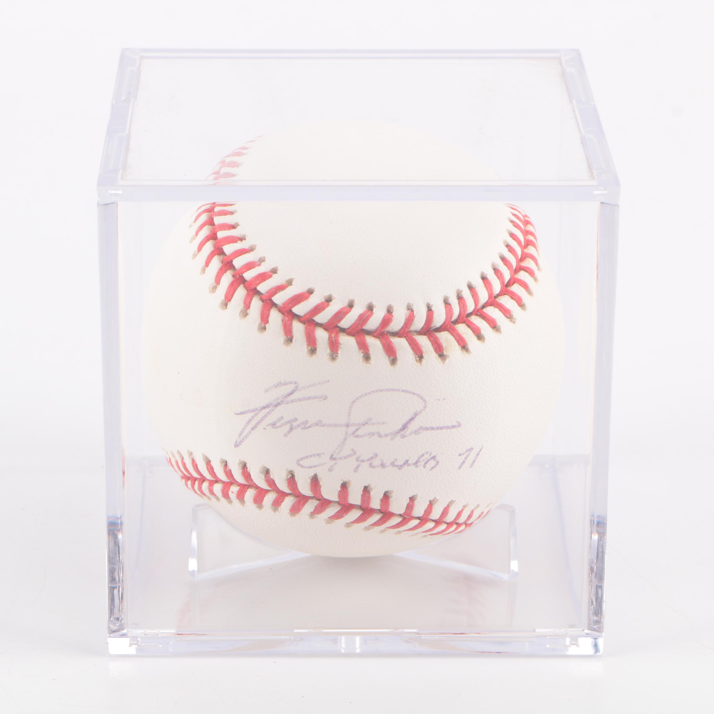 Ferguson Jenkins signed baseball