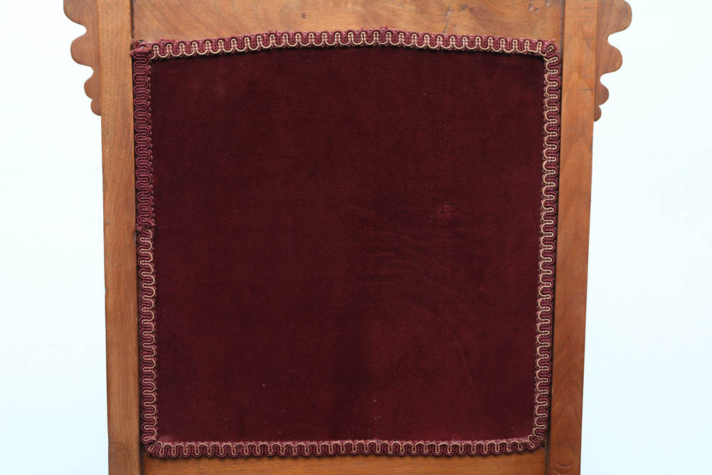 Vintage Eastlake Style Side Chair and Foot Stool