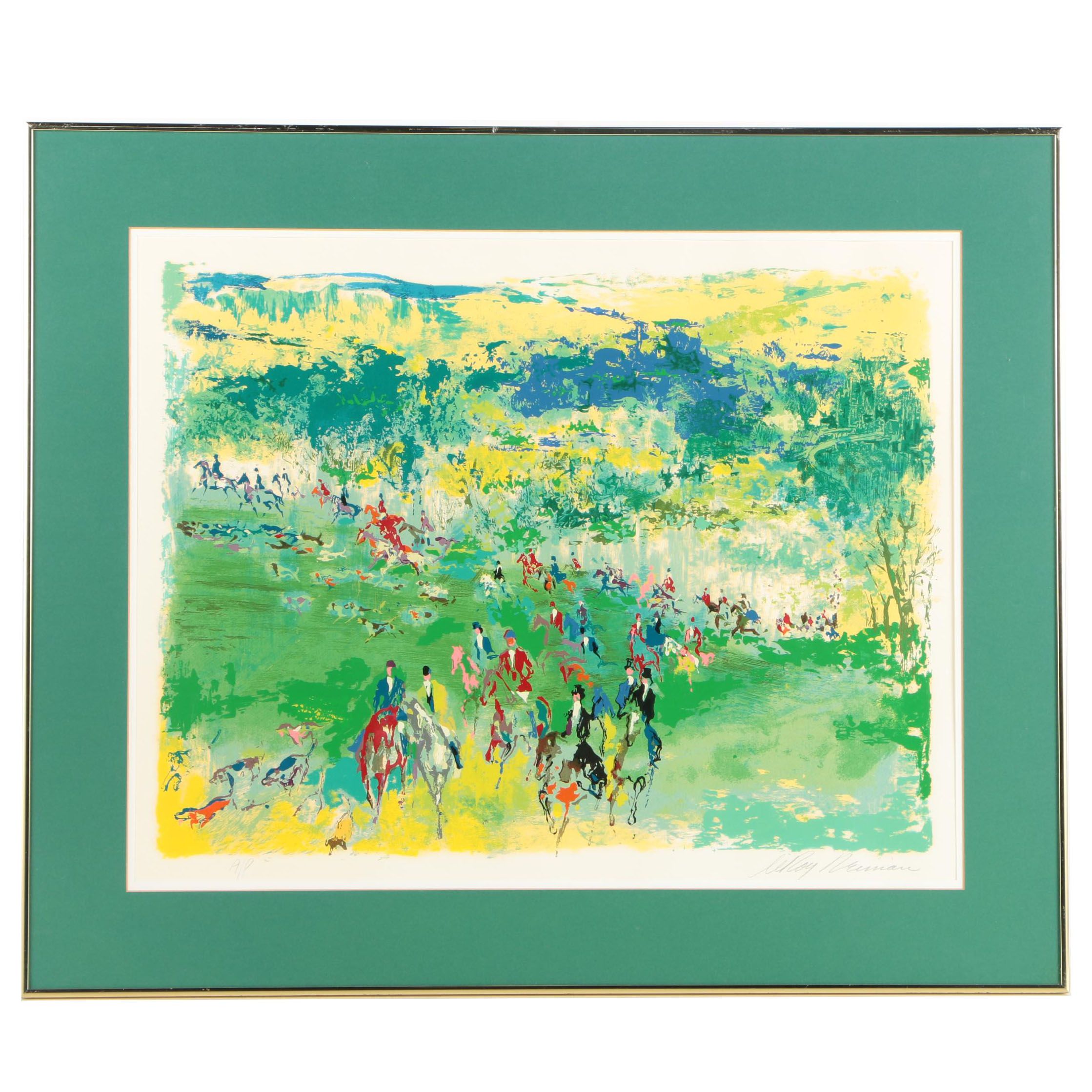 LeRoy Neiman Artist Proof Serigraph "Fox Hunt"