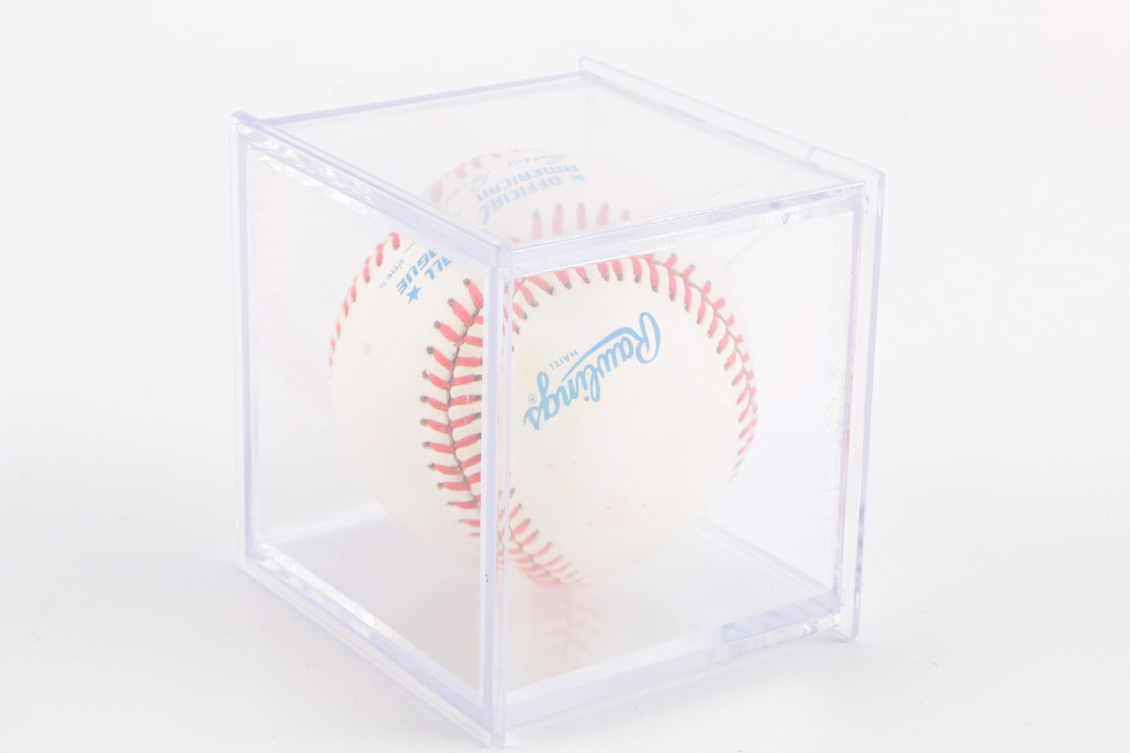 Lou Boudreau Signed Baseball