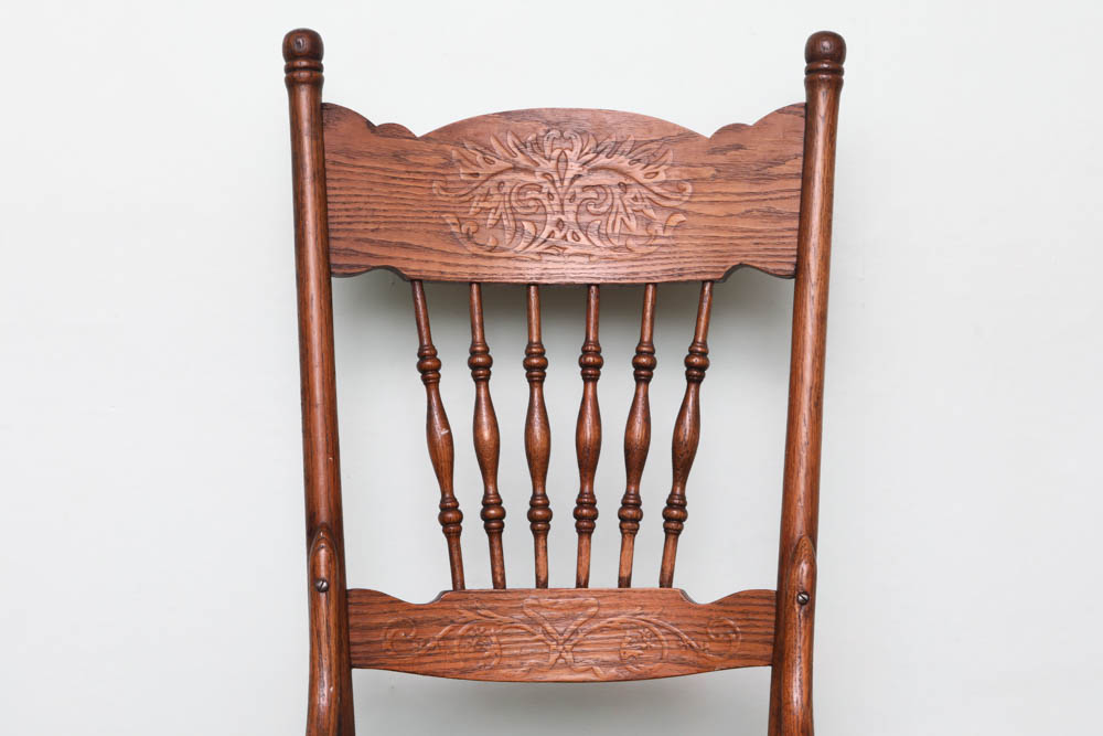 Oak Dining Chairs with Cane Seats