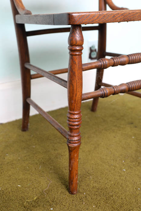 Oak Dining Chairs with Cane Seats