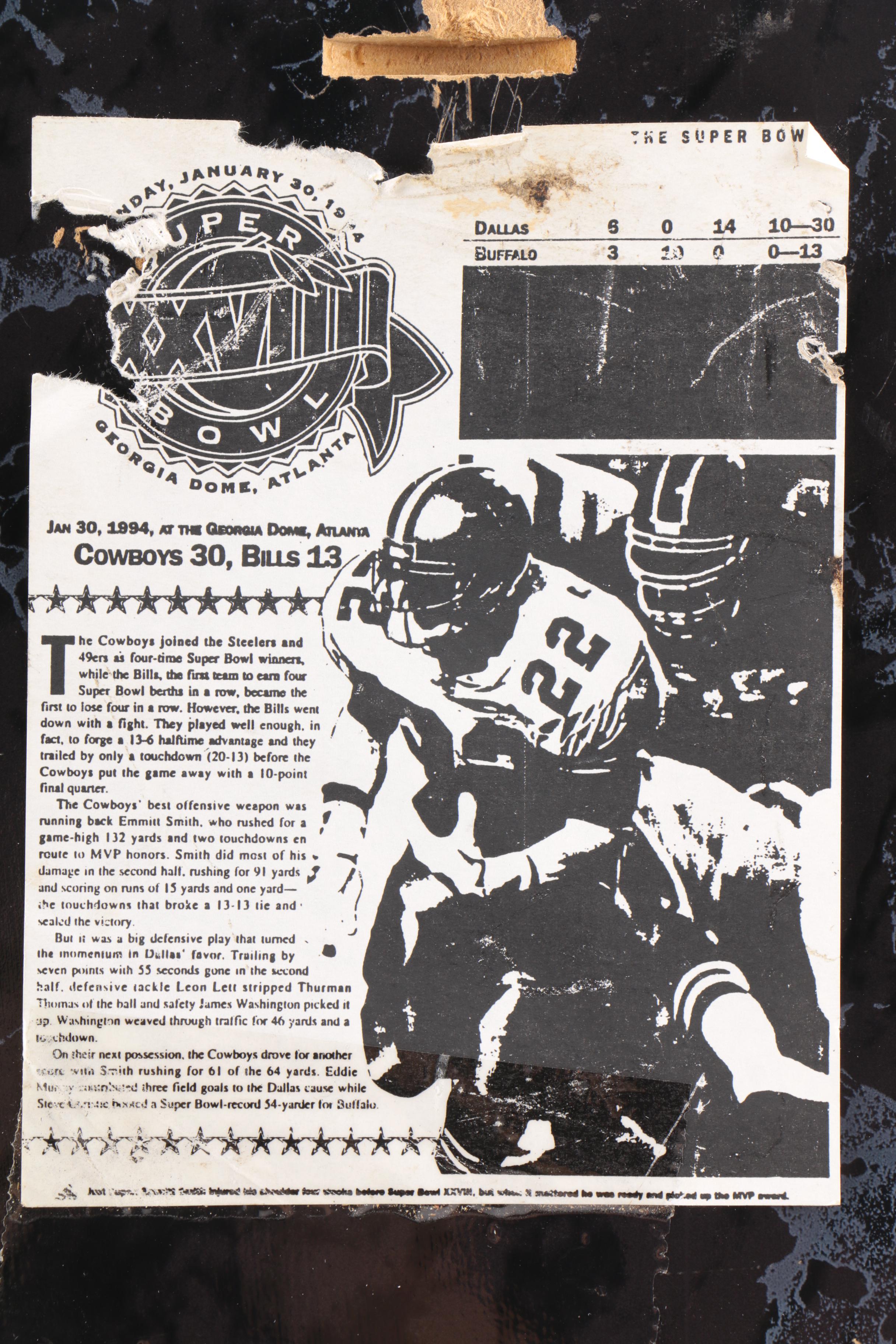 Cowboy's Football Plaque